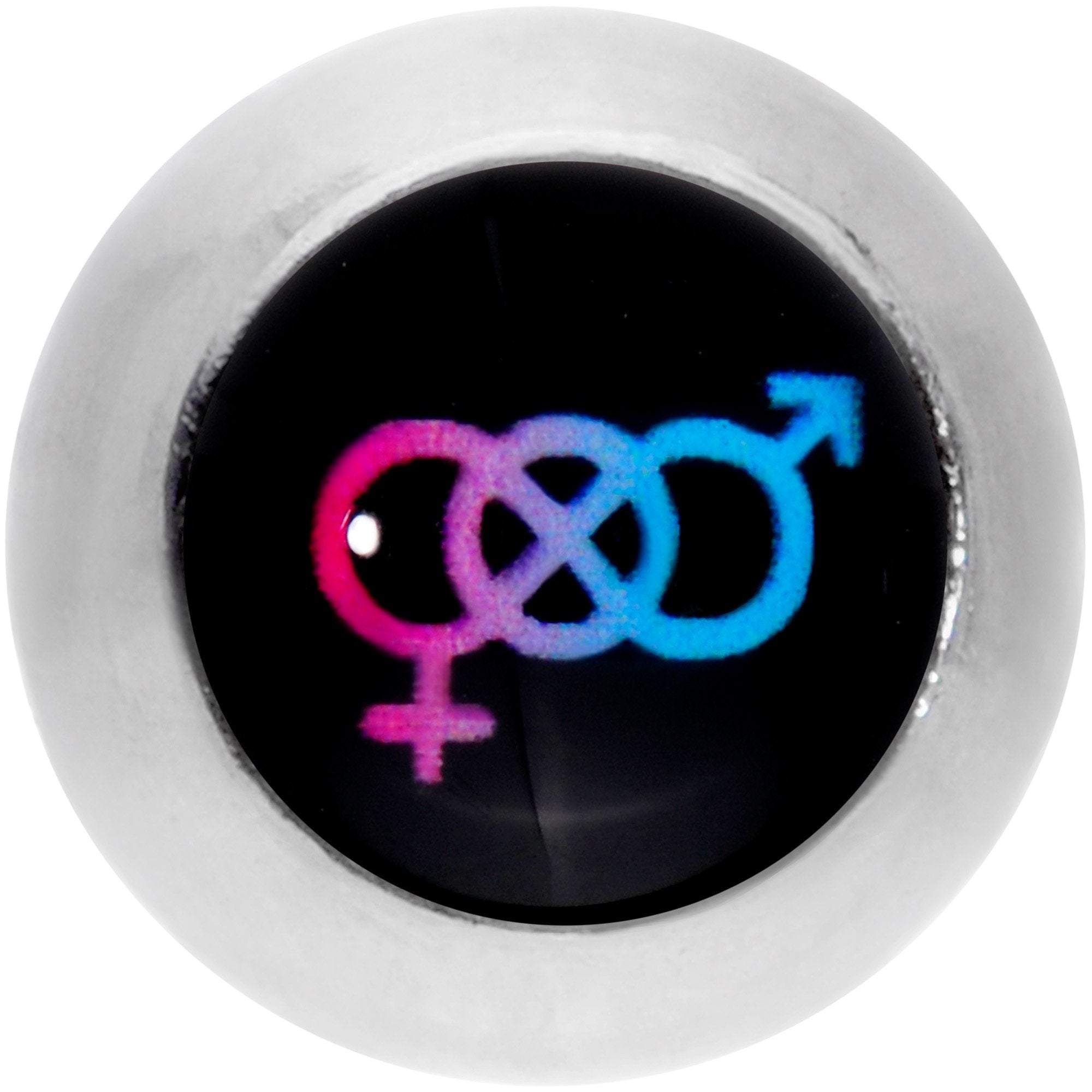 16G 1/4 Bisexual Pride Flag Cartilage Tragus Earring