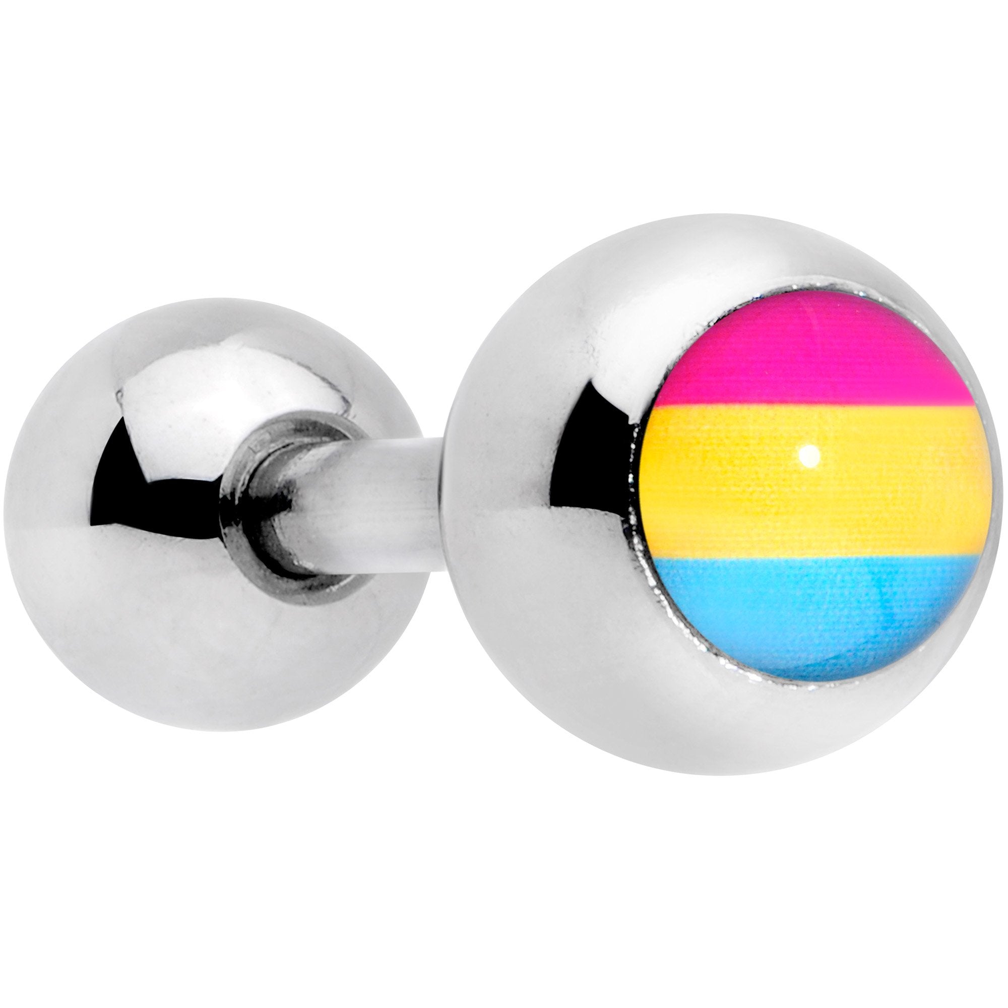 16G 1/4 Red Yellow Blue Pansexual Pride Flag Cartilage Tragus