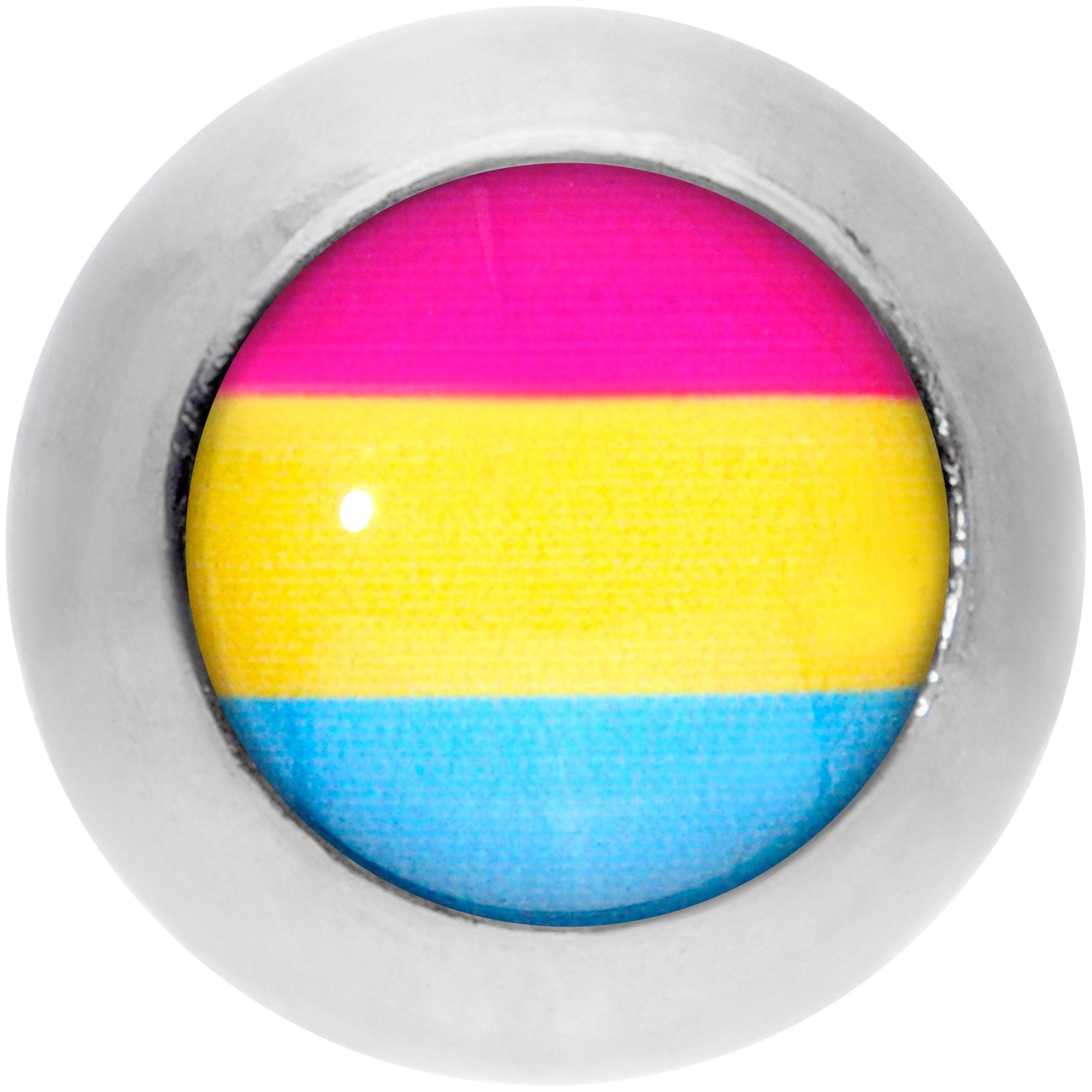 16G 1/4 Red Yellow Blue Pansexual Pride Flag Cartilage Tragus