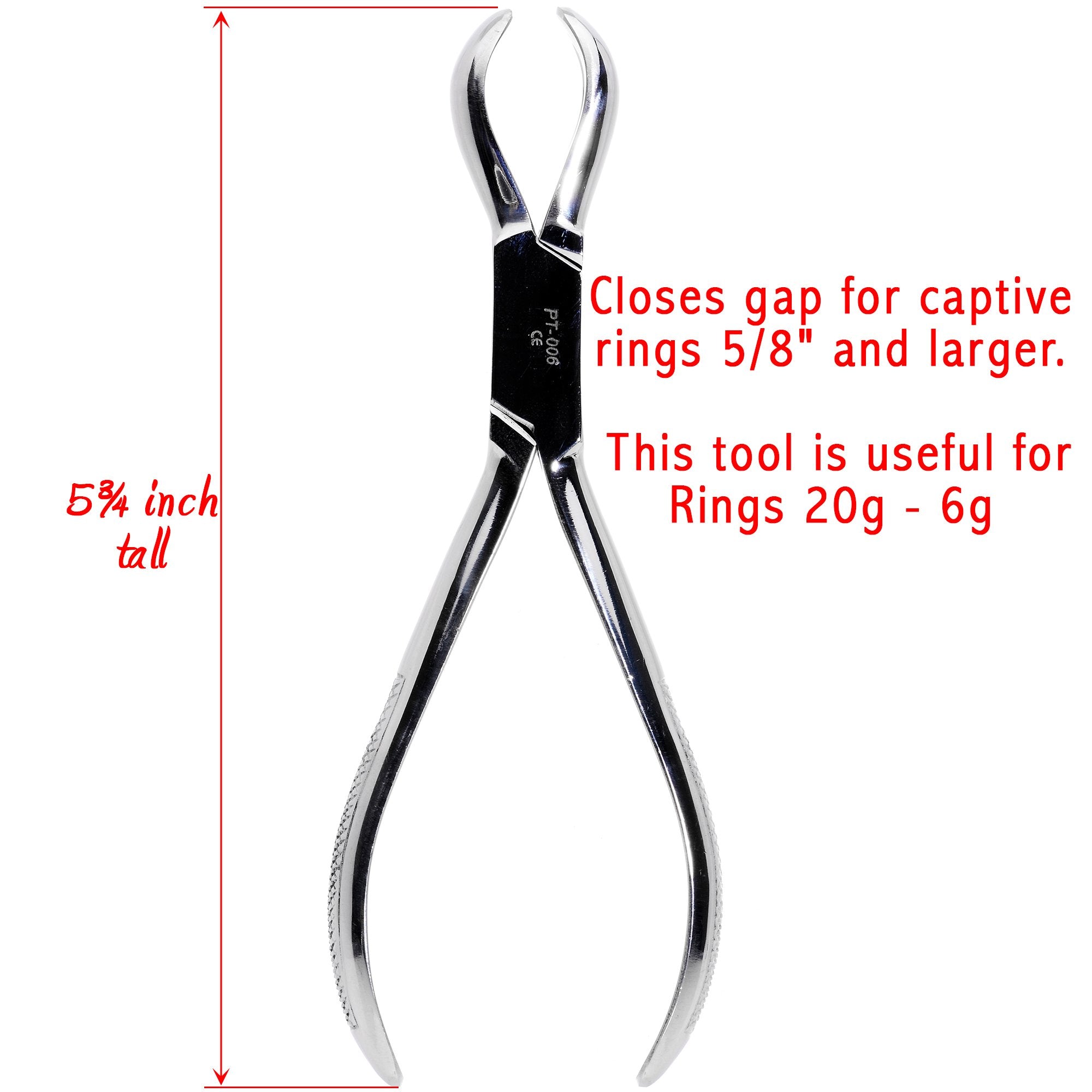 Large Body Jewelry Ring CLOSER Pliers 5 1/2