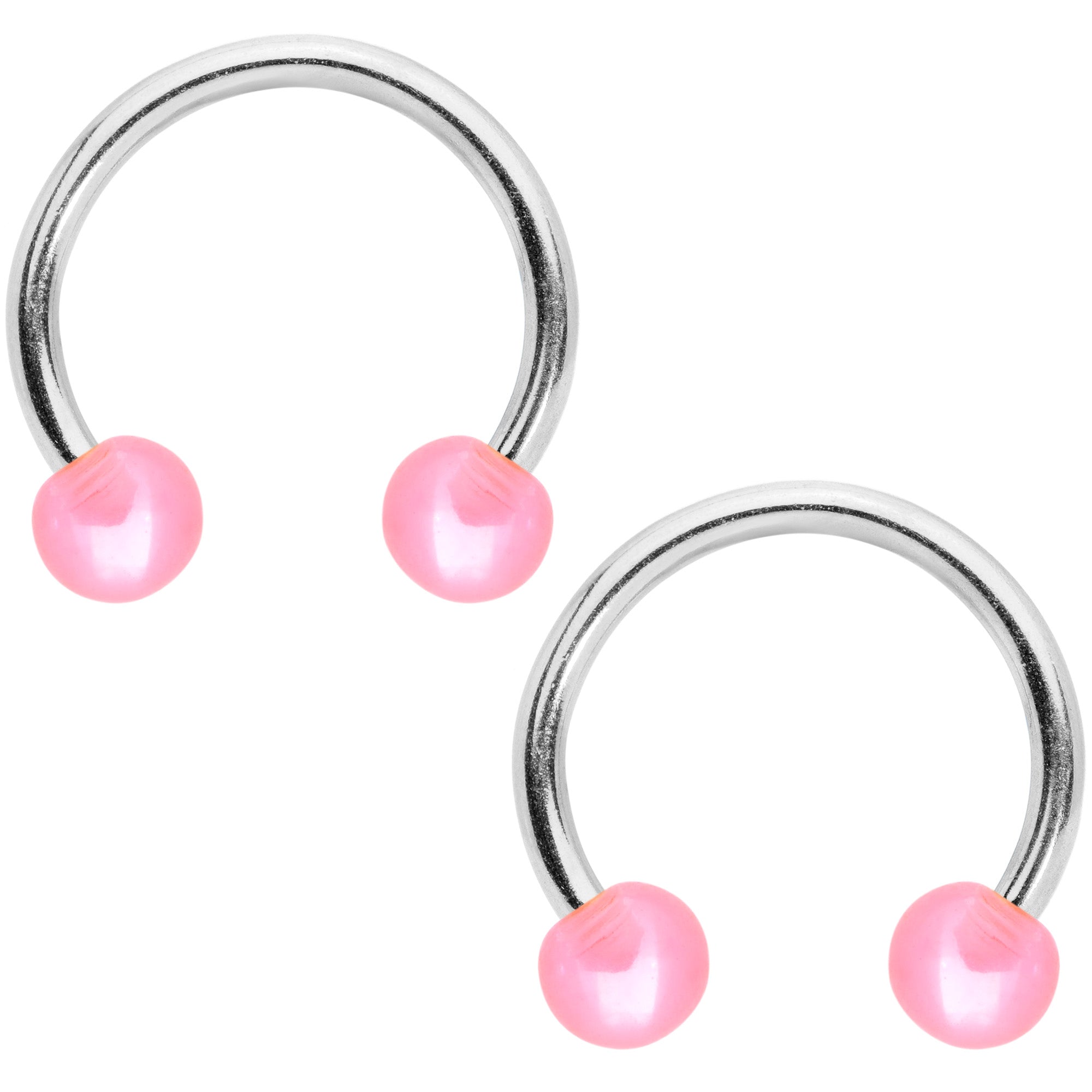 14G Pastel Unicorn UV Horseshoe Barbell Nipple Ring Set of 4