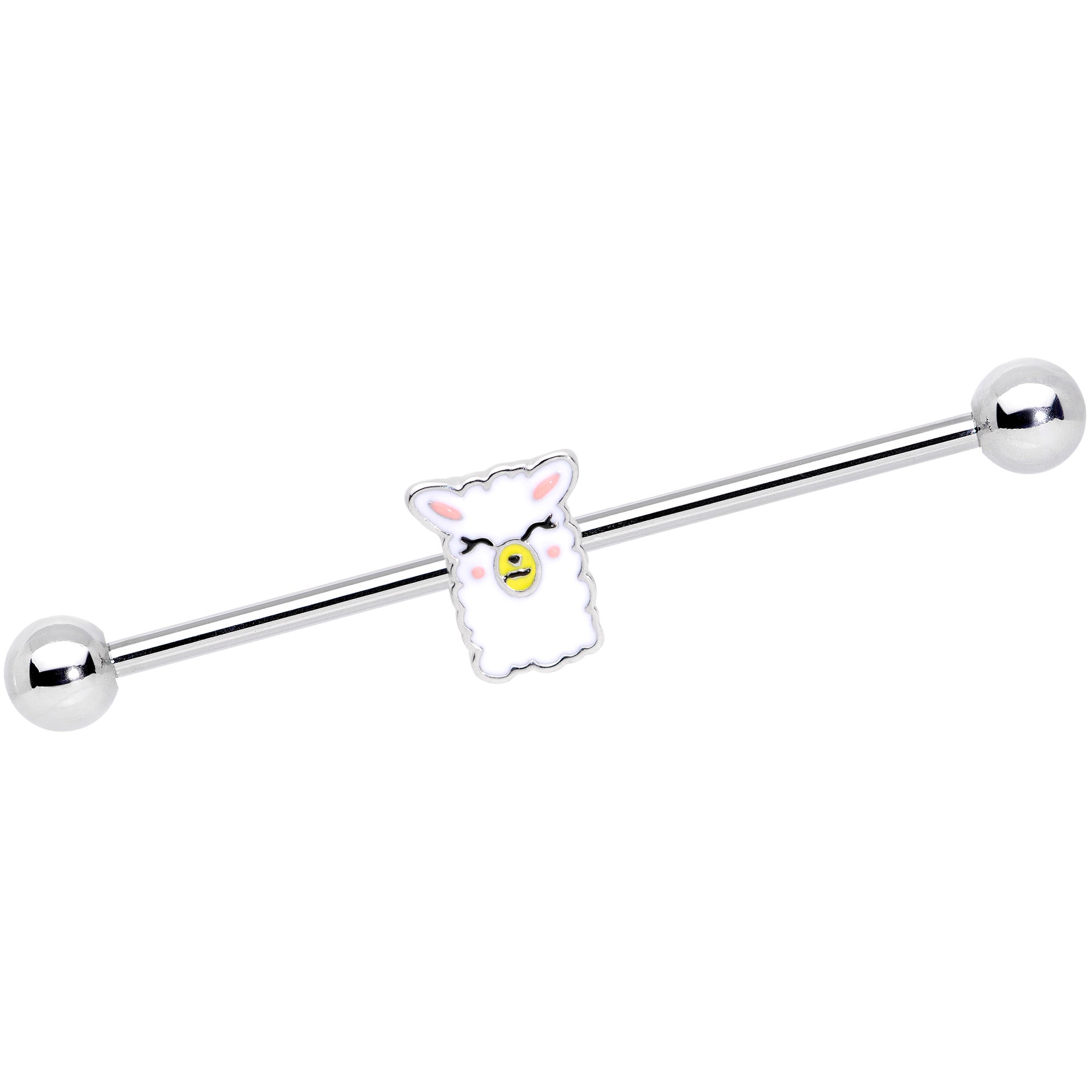 14G Sweet Llama Industrial Barbell 38mm