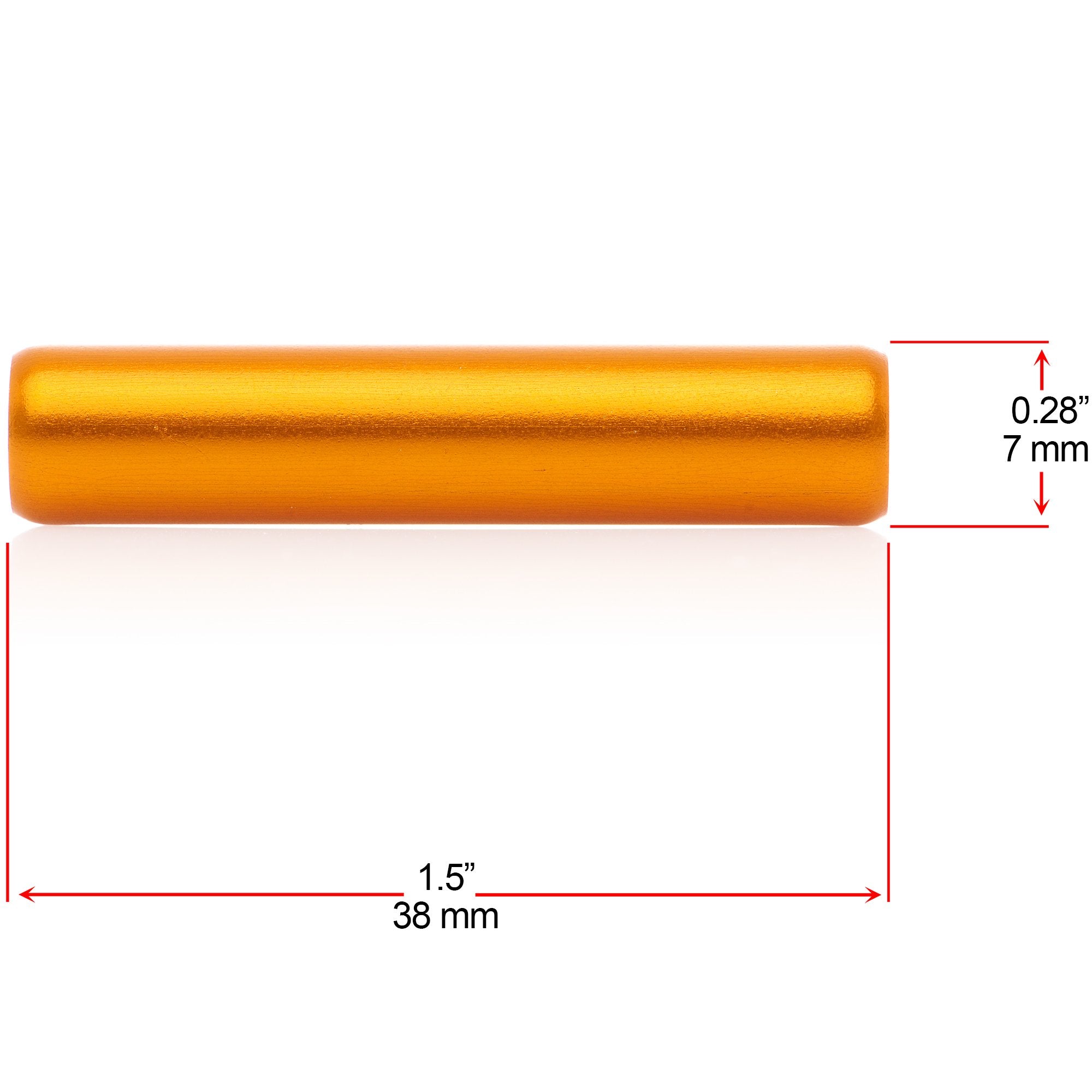 3mm to 4mm Orange Aluminum Body Piercing Ball Removal Tool
