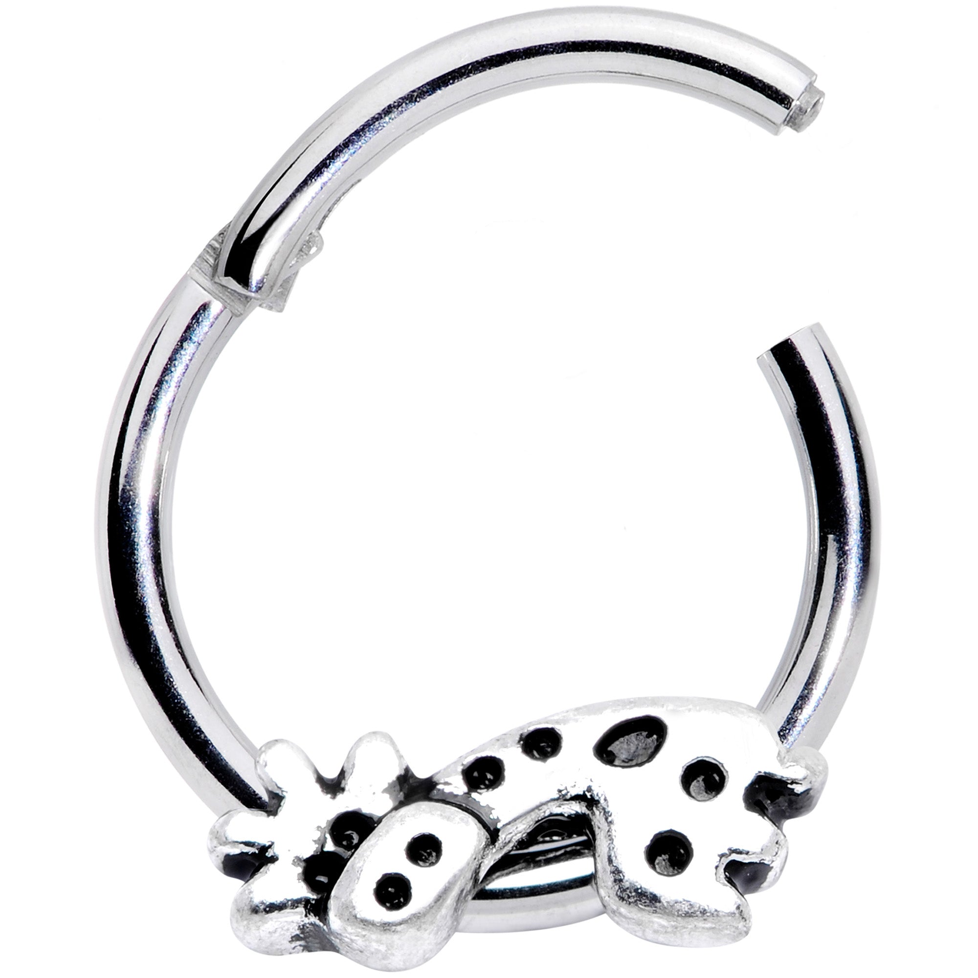 16G 3/8 Happy Giraffe Hinged Segment Ring