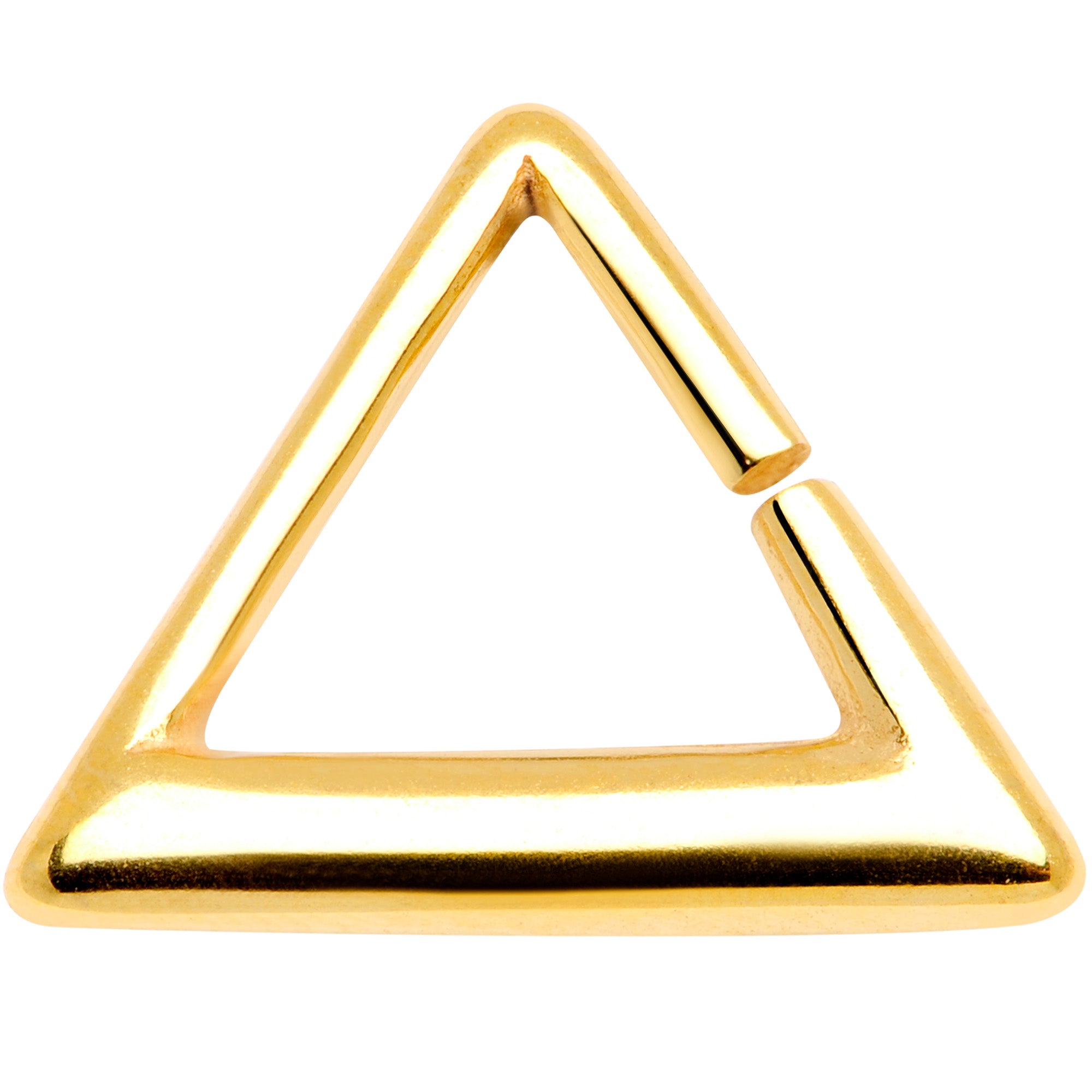 16G 5/16 Gold Tone Triangle Cartilage Tragus Daith