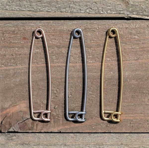 16 Gauge Punk Rock Safety Pin Industrial Barbell 38mm BodyCandy