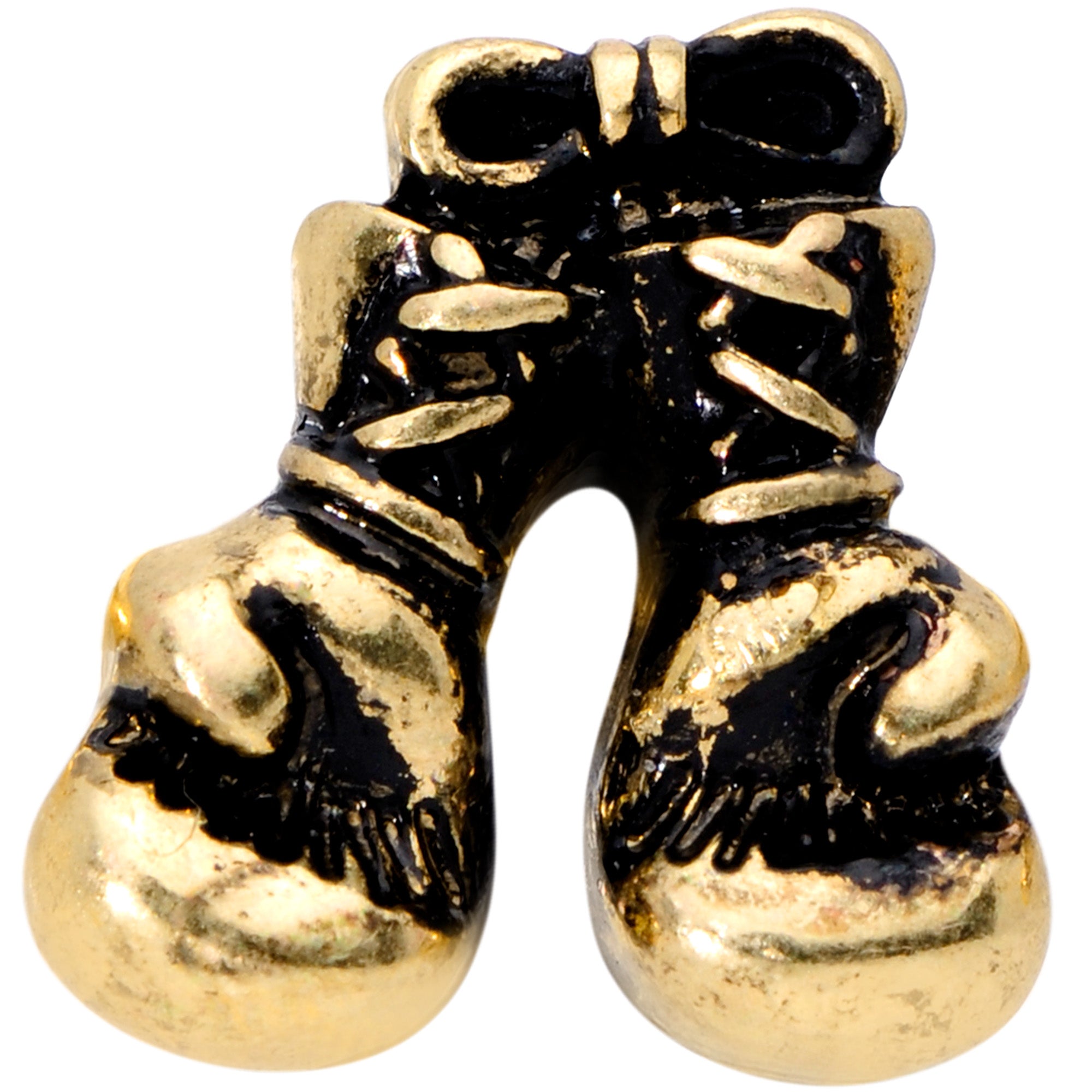 16G 1/4 Gold Tone Boxing Gloves Cartilage Tragus Earring