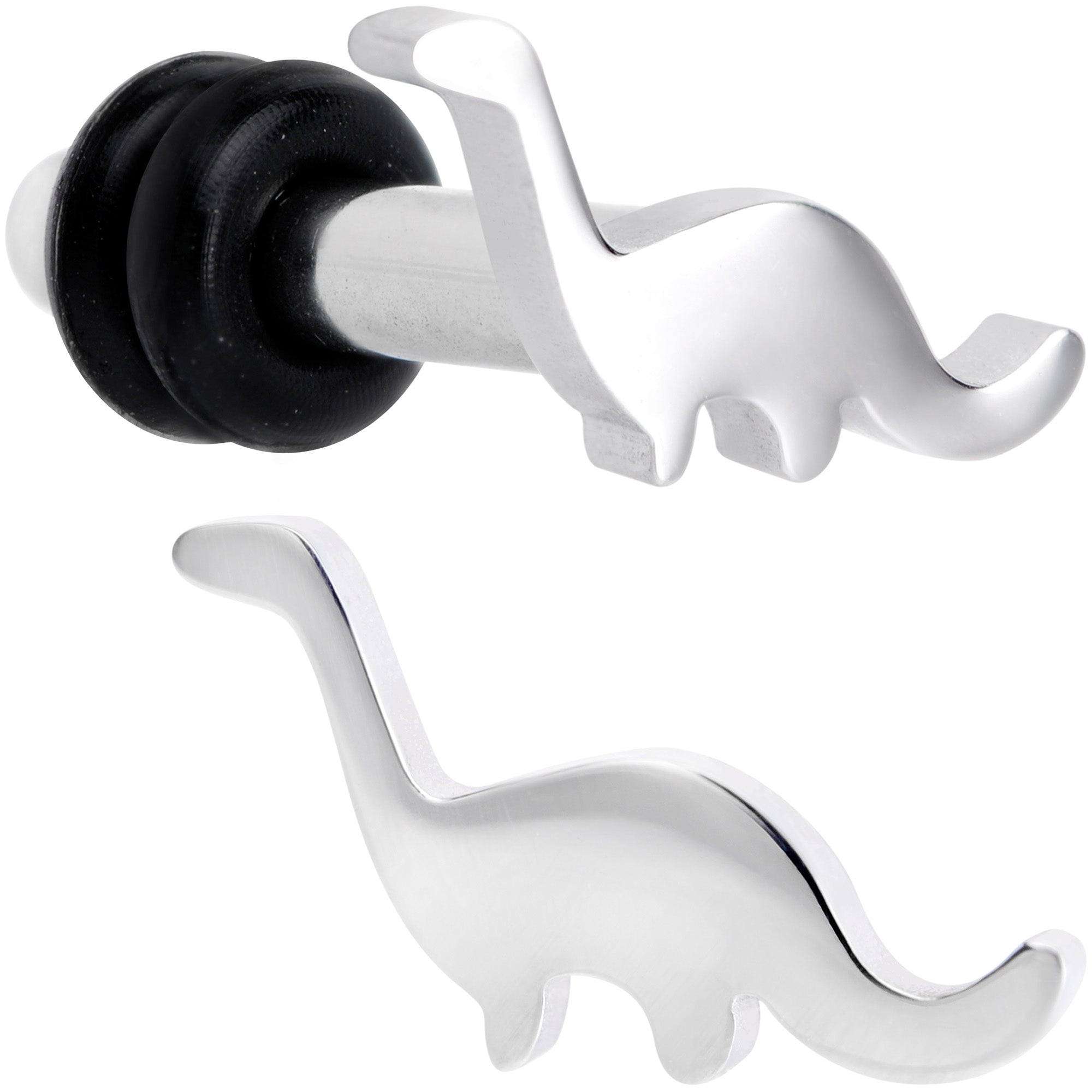 Brontosaurus Dinosaur Single Flare Plug Set 14G to 4G