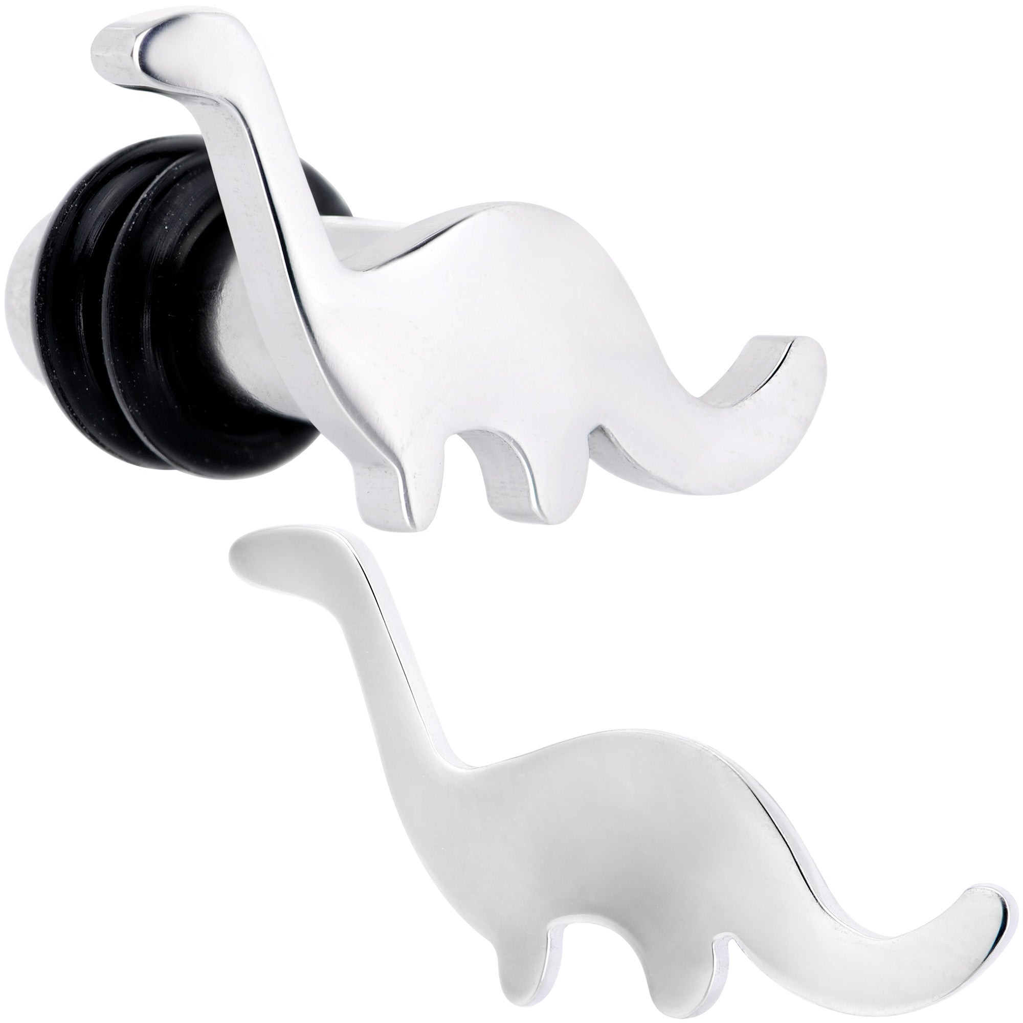 Brontosaurus Dinosaur Single Flare Plug Set 14G to 4G