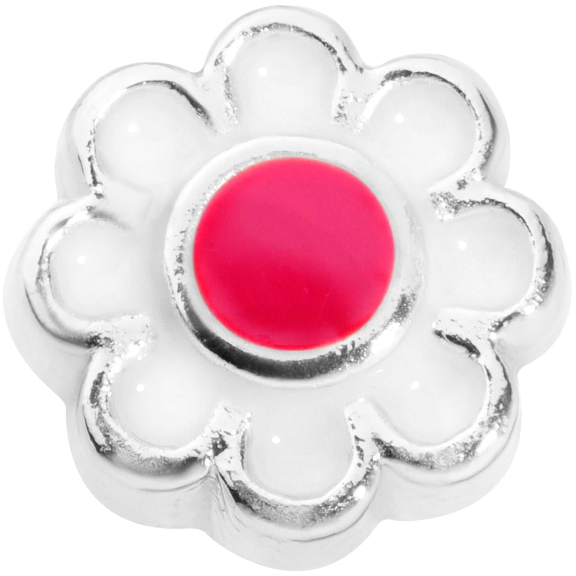 22G 1/4 Spring Flower L Shaped Nose Ring