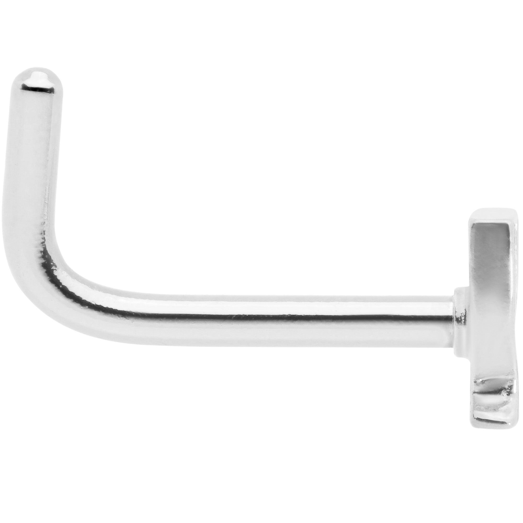 18G 5/16 New Years Champagne L Shaped Nose Ring