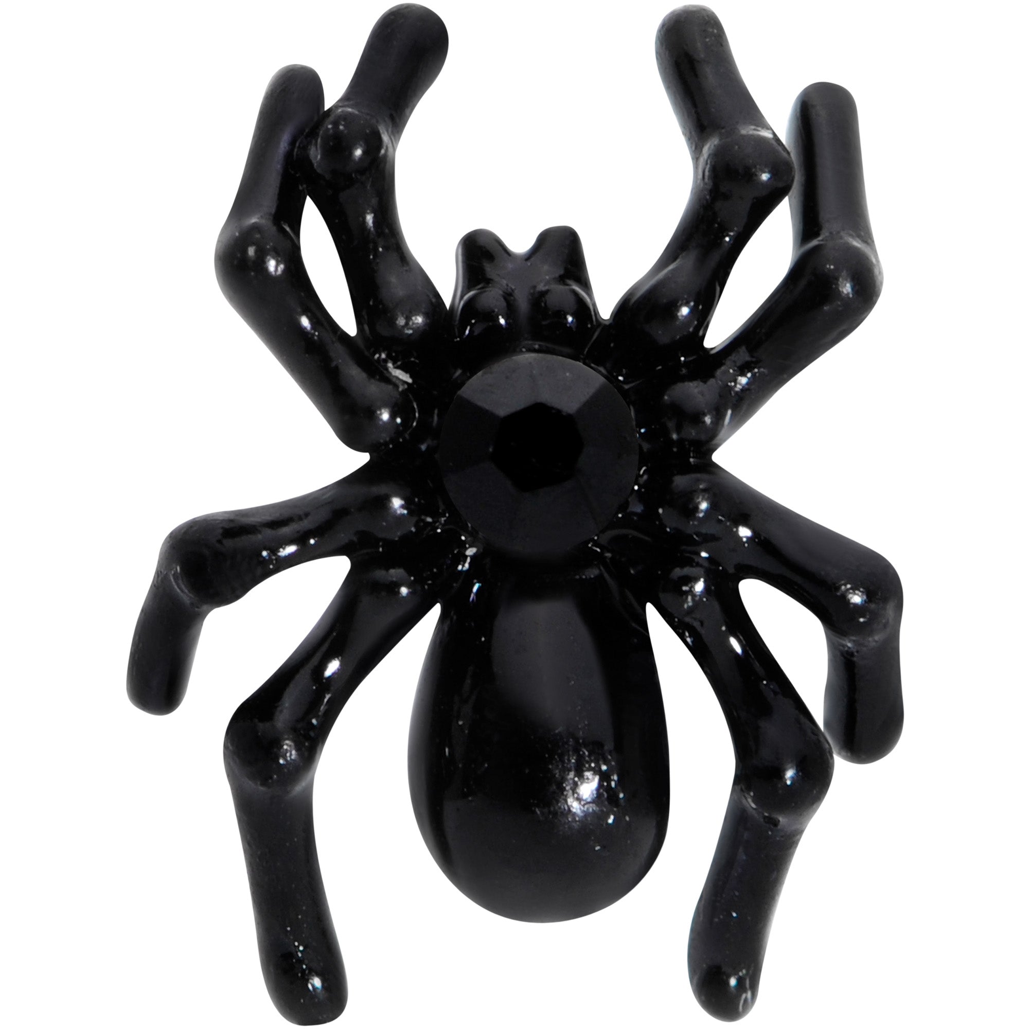 16G 5/16 Black Spooky Halloween Spider Cartilage Earring