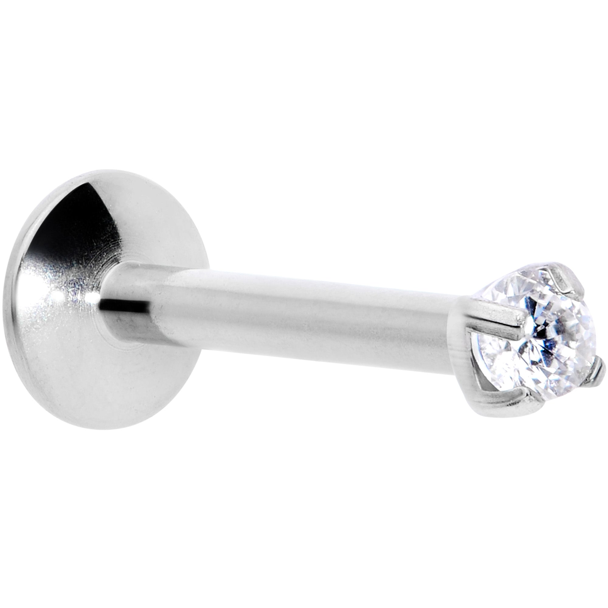 16G 5/16 2mm CZ G23 Titanium Internally Threaded Labret
