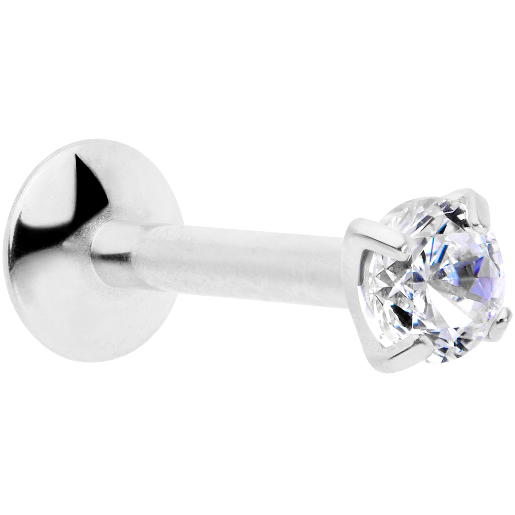 16G 5/16 3mm CZ G23 Titanium Internally Threaded Labret