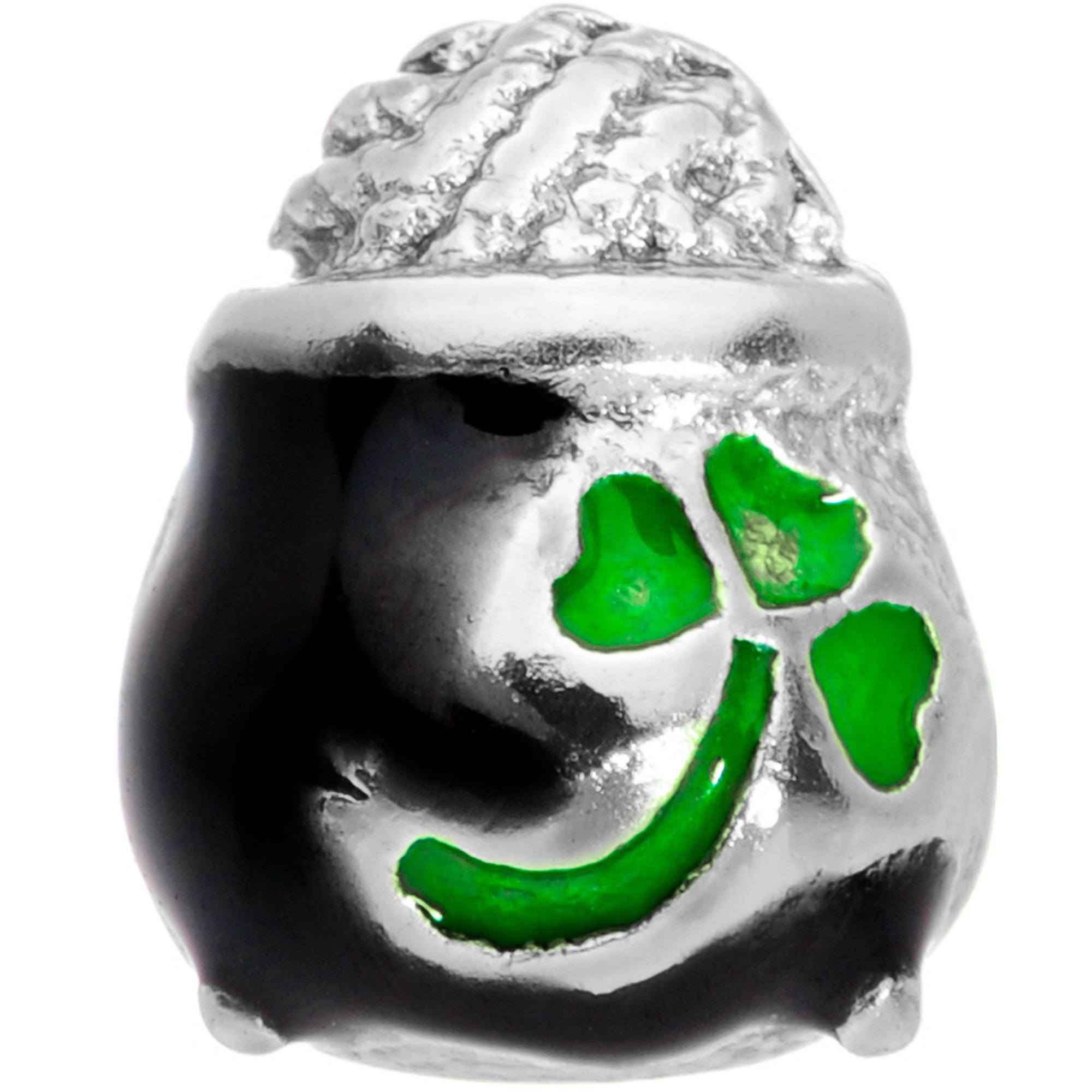 22G 5/16 St Patricks Day Pot O Gold L Shaped Nose Ring