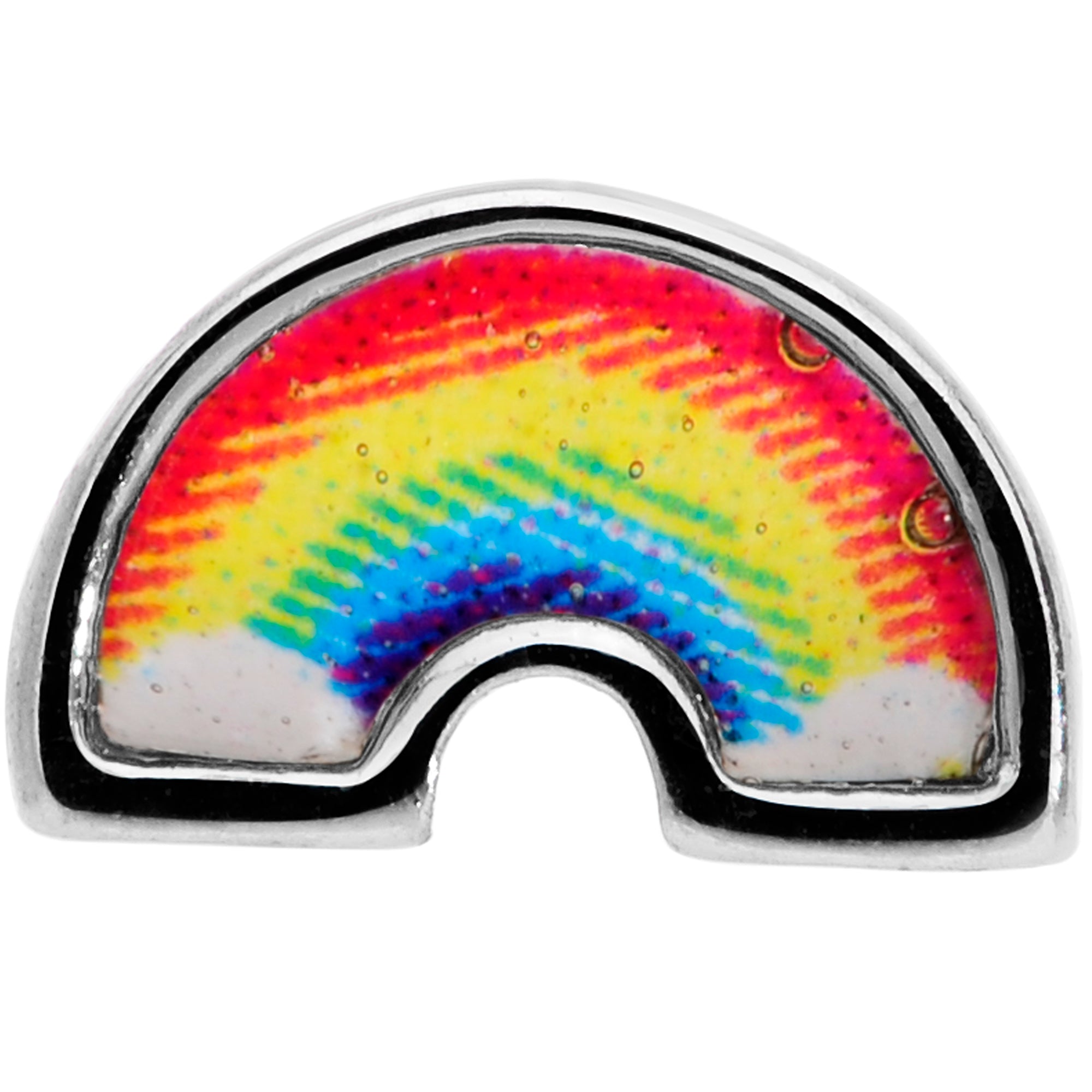 20G 5/16 Red Yellow Blue Pride Rainbow Nose Bone