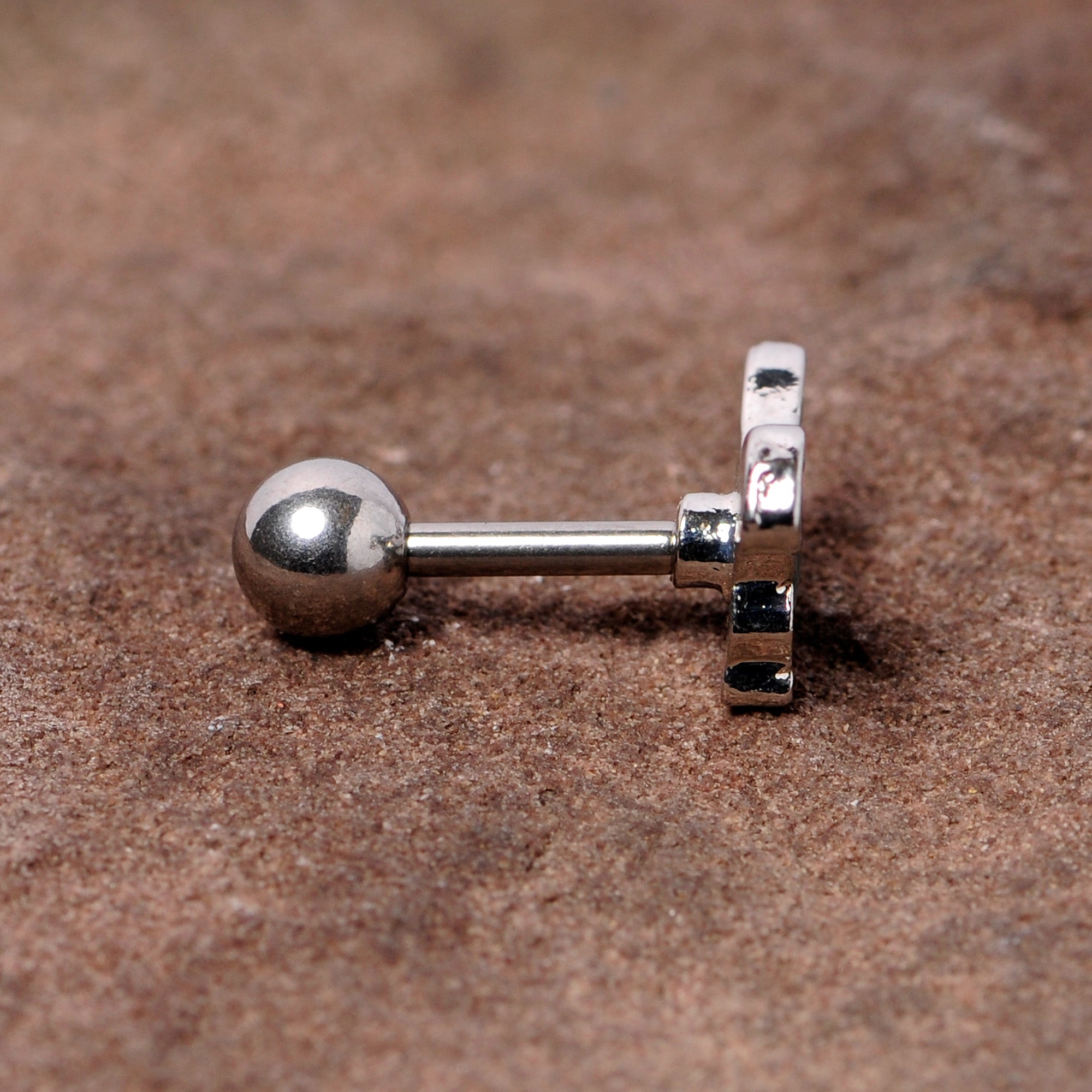 16G 1/4 Darling Green Dinosaur Cartilage Tragus Earring