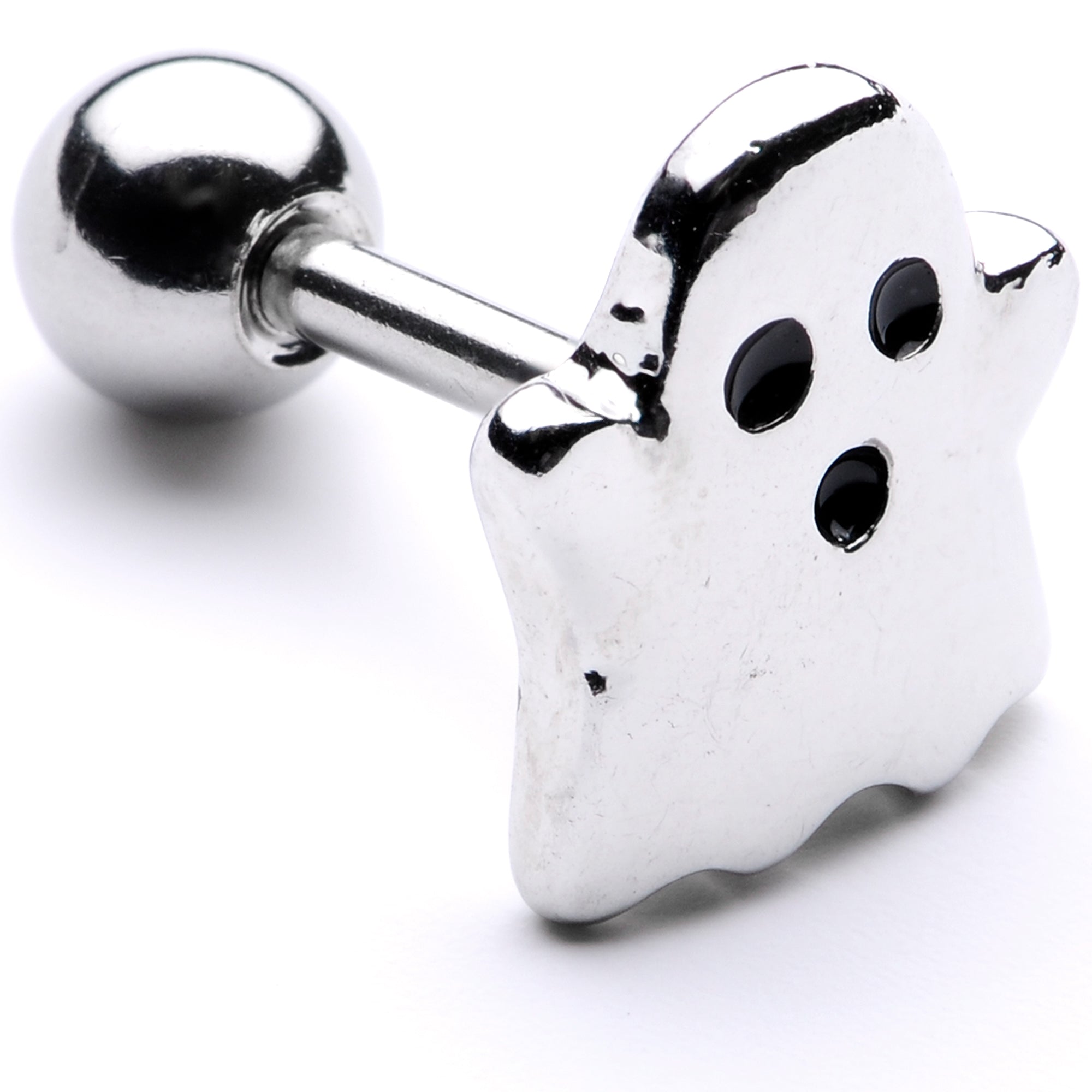 16G 1/4 Spooky Ghost Halloween Cartilage Tragus Earring