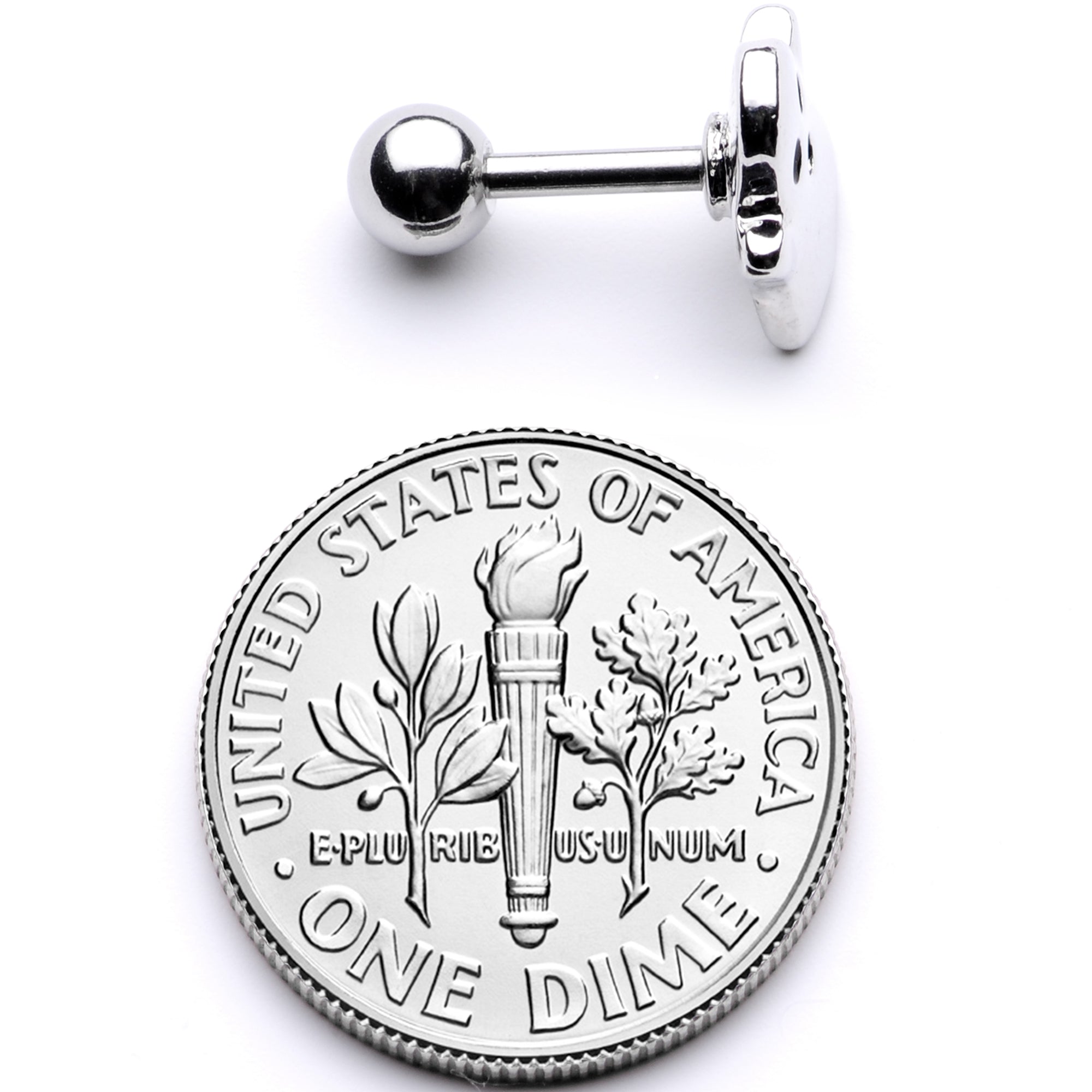 16G 1/4 Spooky Ghost Halloween Cartilage Tragus Earring