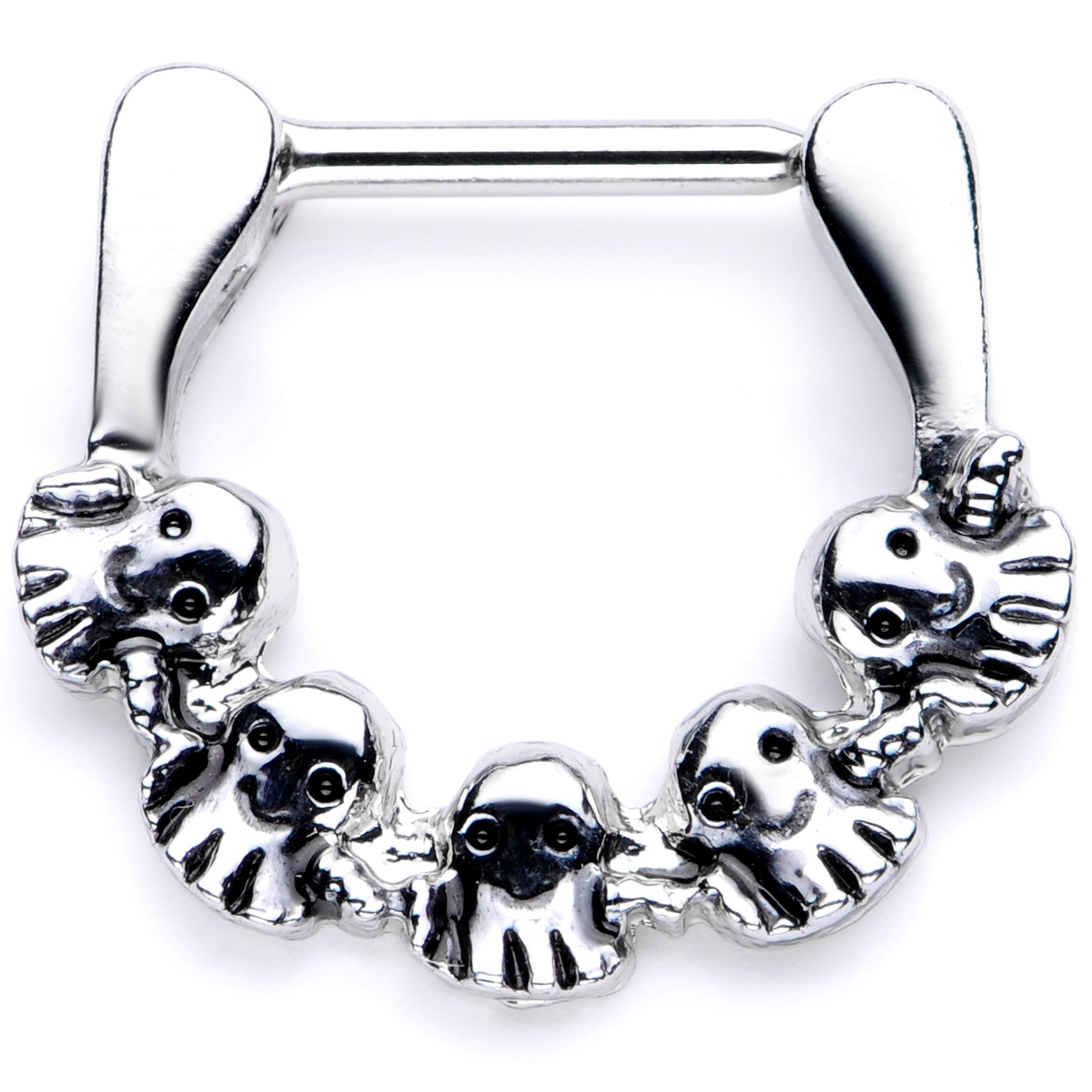 16G 5/16 Gathering of Ghosts Halloween Septum Clicker