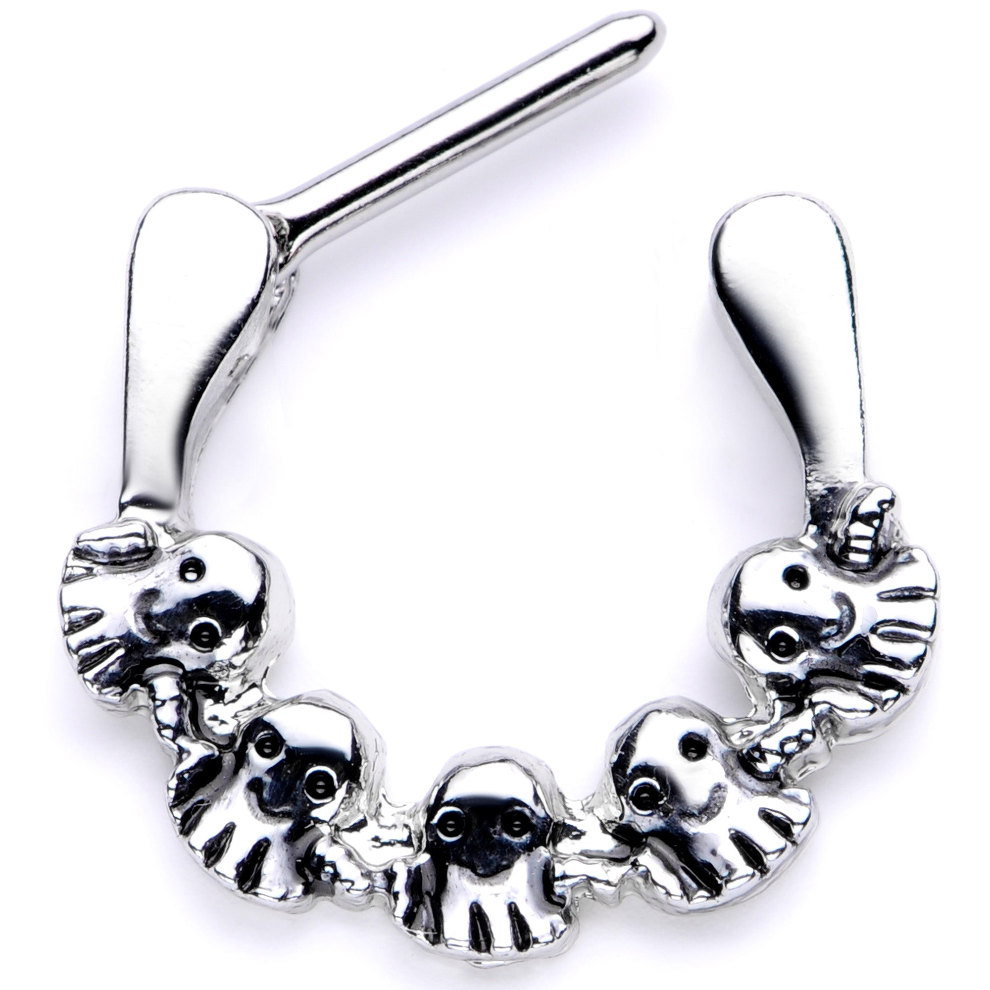 16G 5/16 Gathering of Ghosts Halloween Septum Clicker