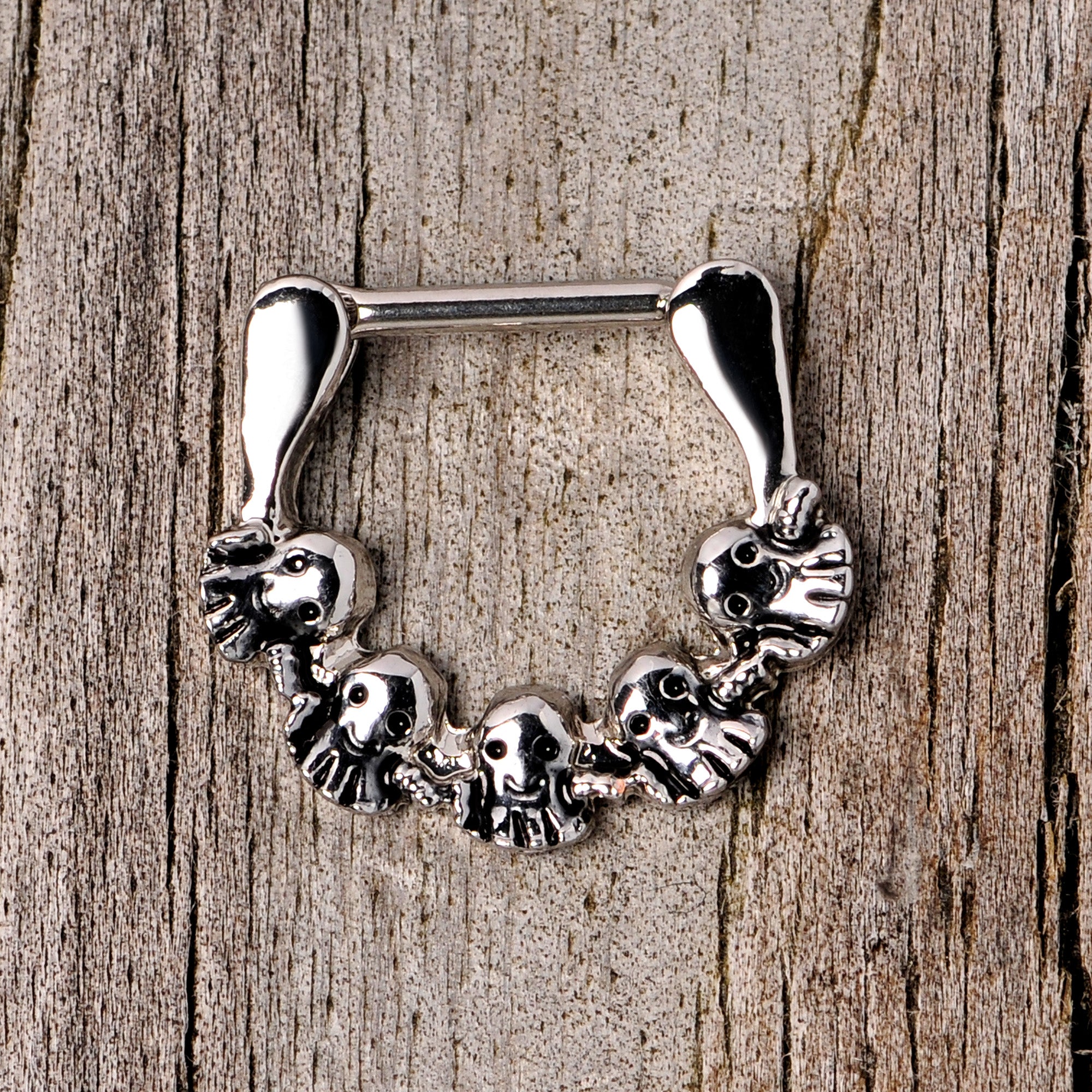 16G 5/16 Gathering of Ghosts Halloween Septum Clicker