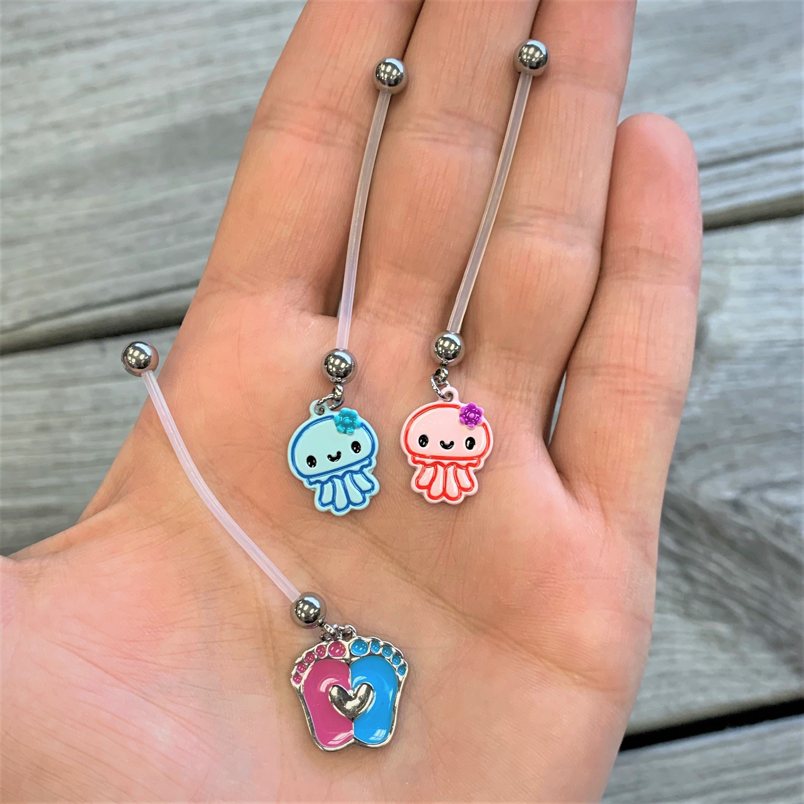 jellyfish pregnancy belly ring girl