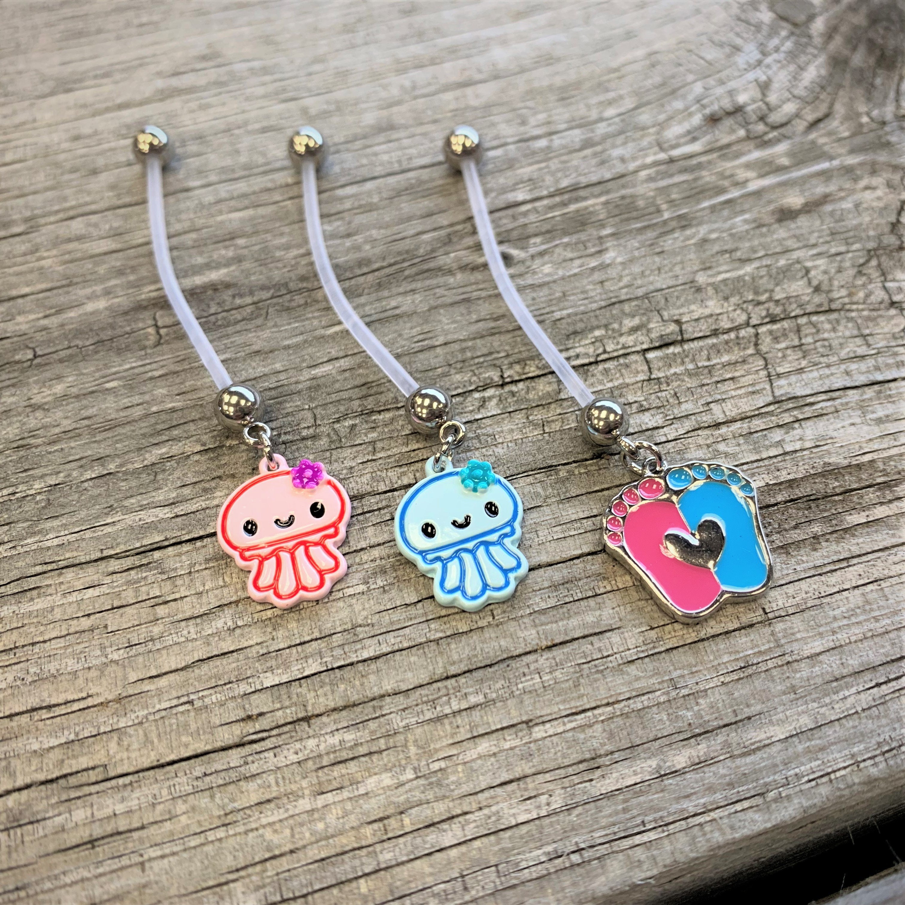 jellyfish pregnancy belly ring girl