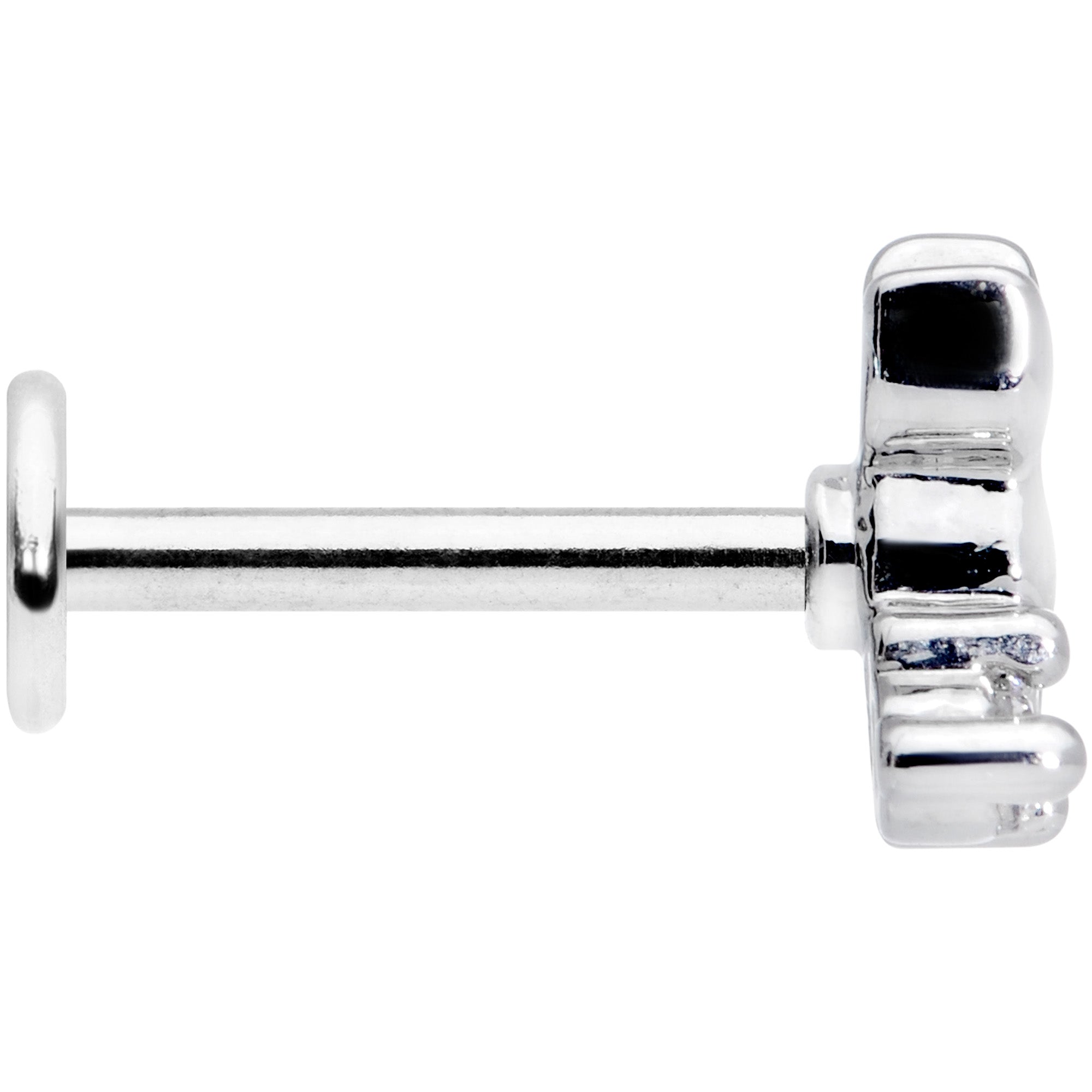 16G 5/16 Clear CZ Gem Elegant Cat Labret Monroe Tragus