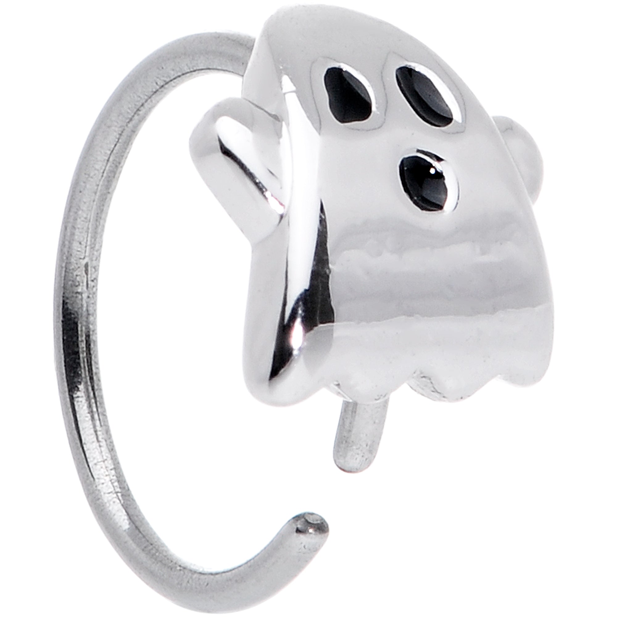 20G 5/16 Scary Boo Ghost Halloween Nose Hoop