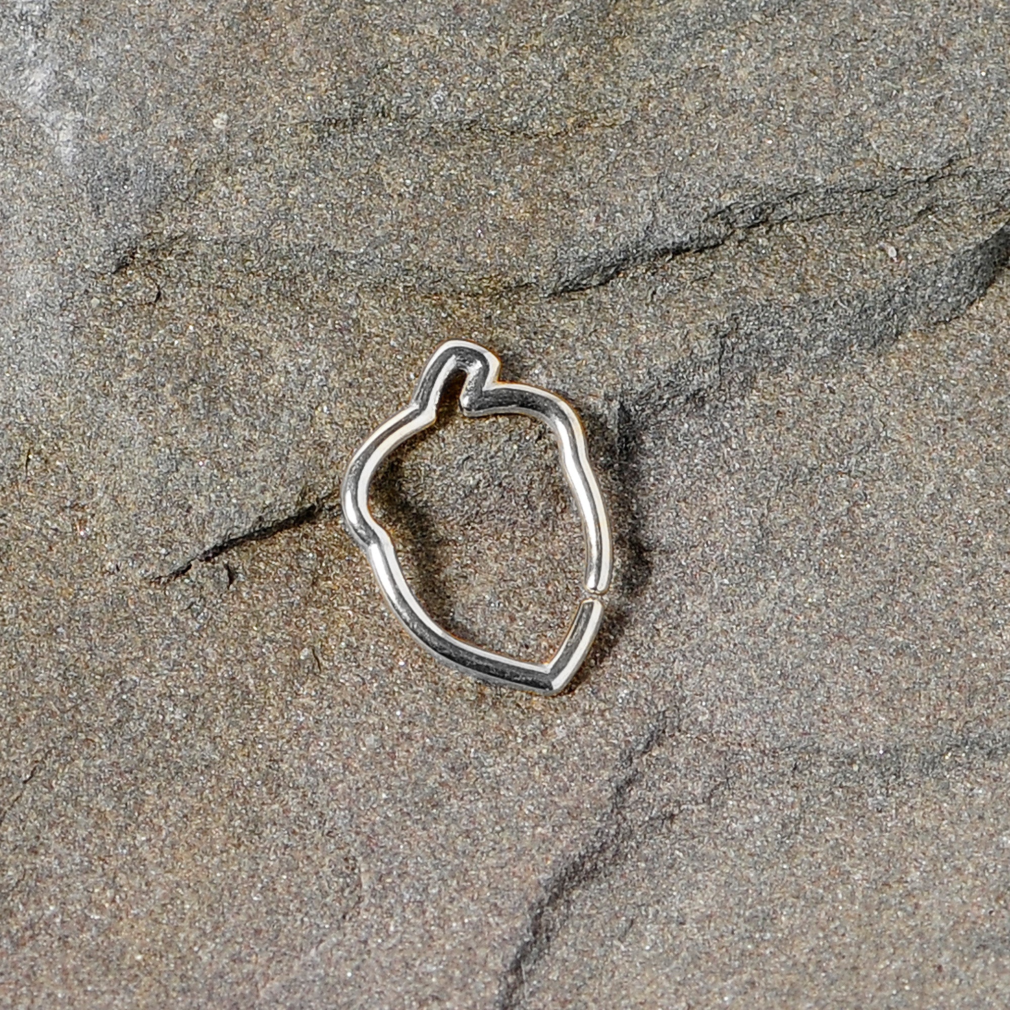 16G 3/8 Steel Autumn Acorn Closure Ring