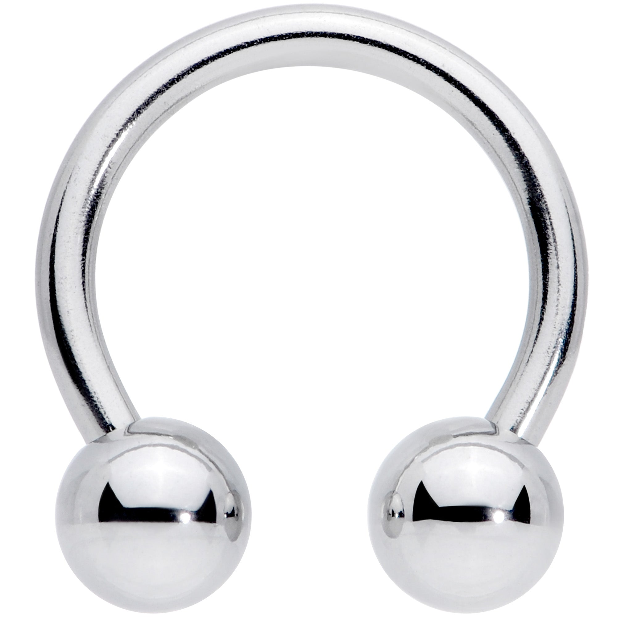 14G 7/16 Classic Steel Horseshoe Circular Barbell
