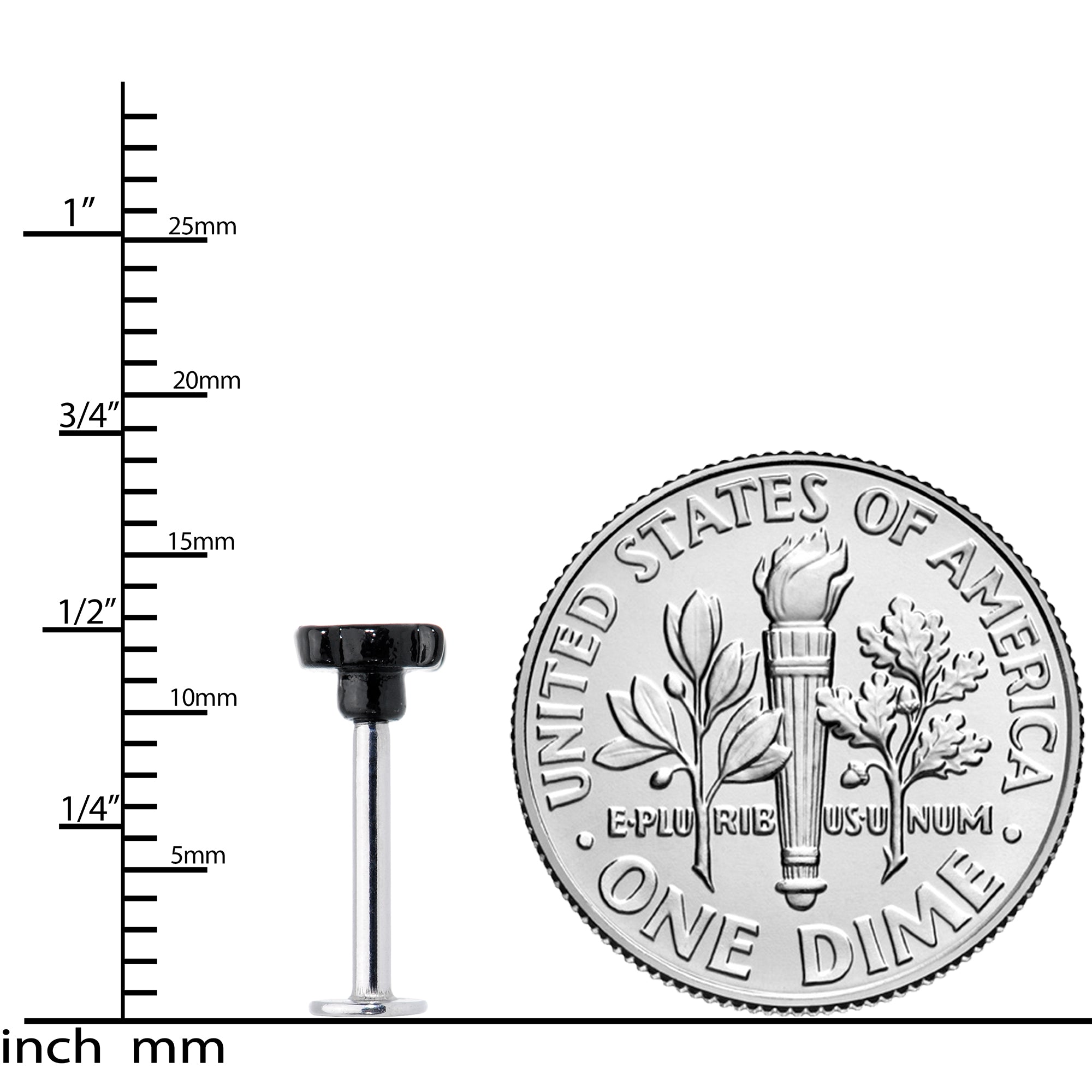 16G 5/16 Sweet Witch Cauldron Halloween Labret Monroe Tragus