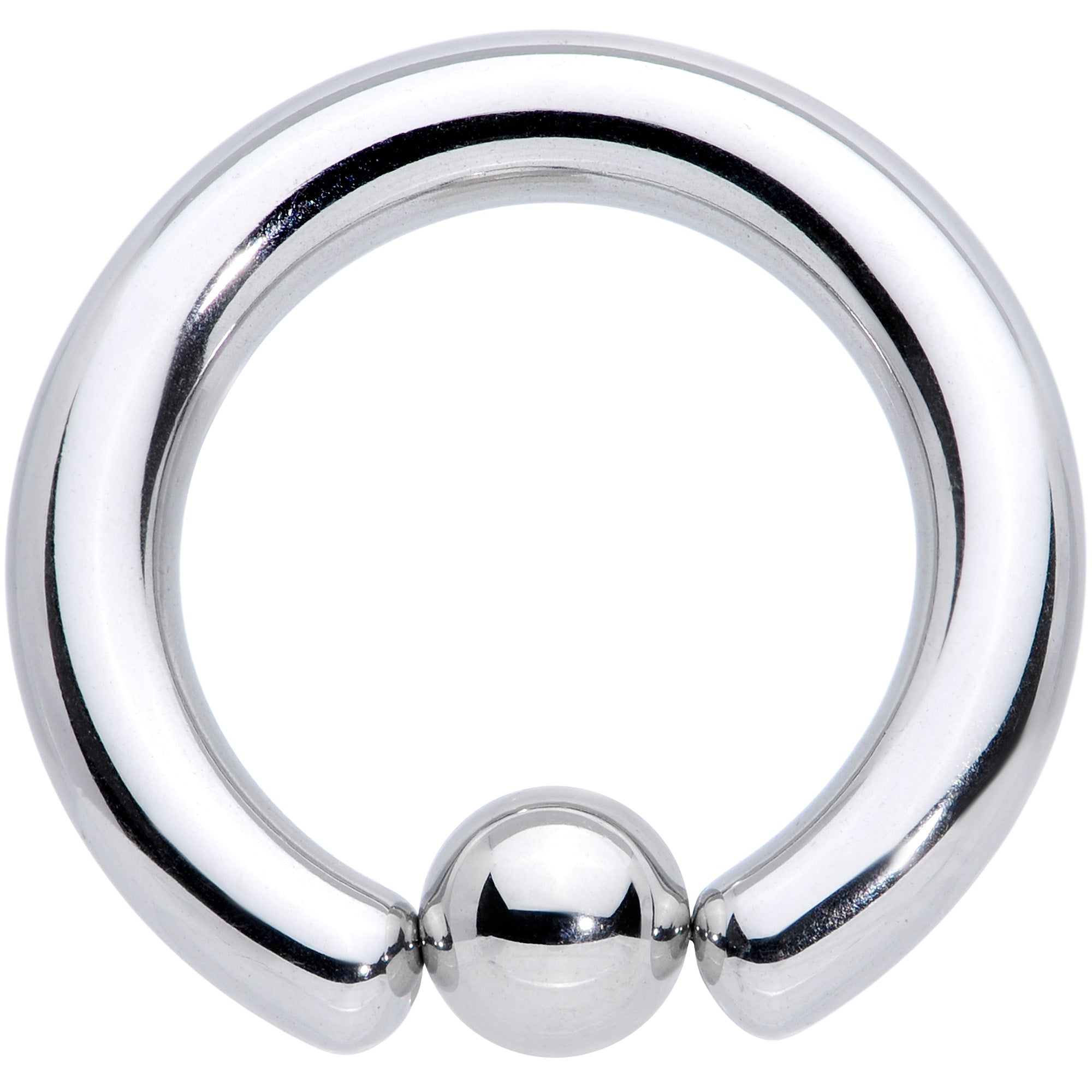 6G 5/8 Stainless Steel BCR Captive Bead Ring