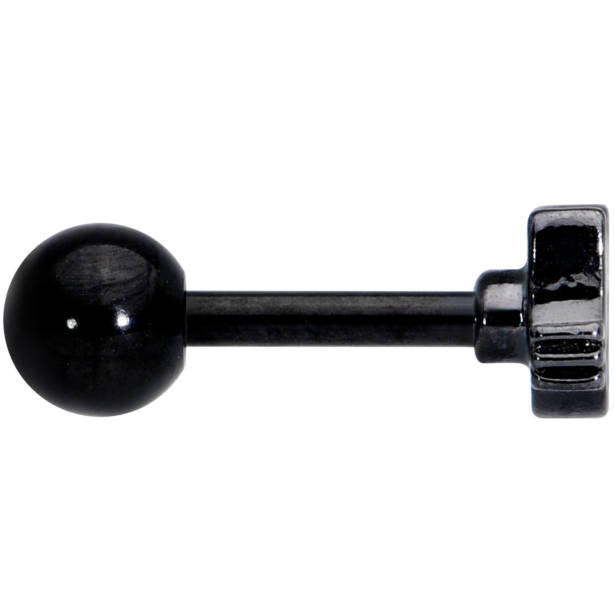 16G 1/4 Black Cat Mouse Halloween Cartilage Tragus Earring