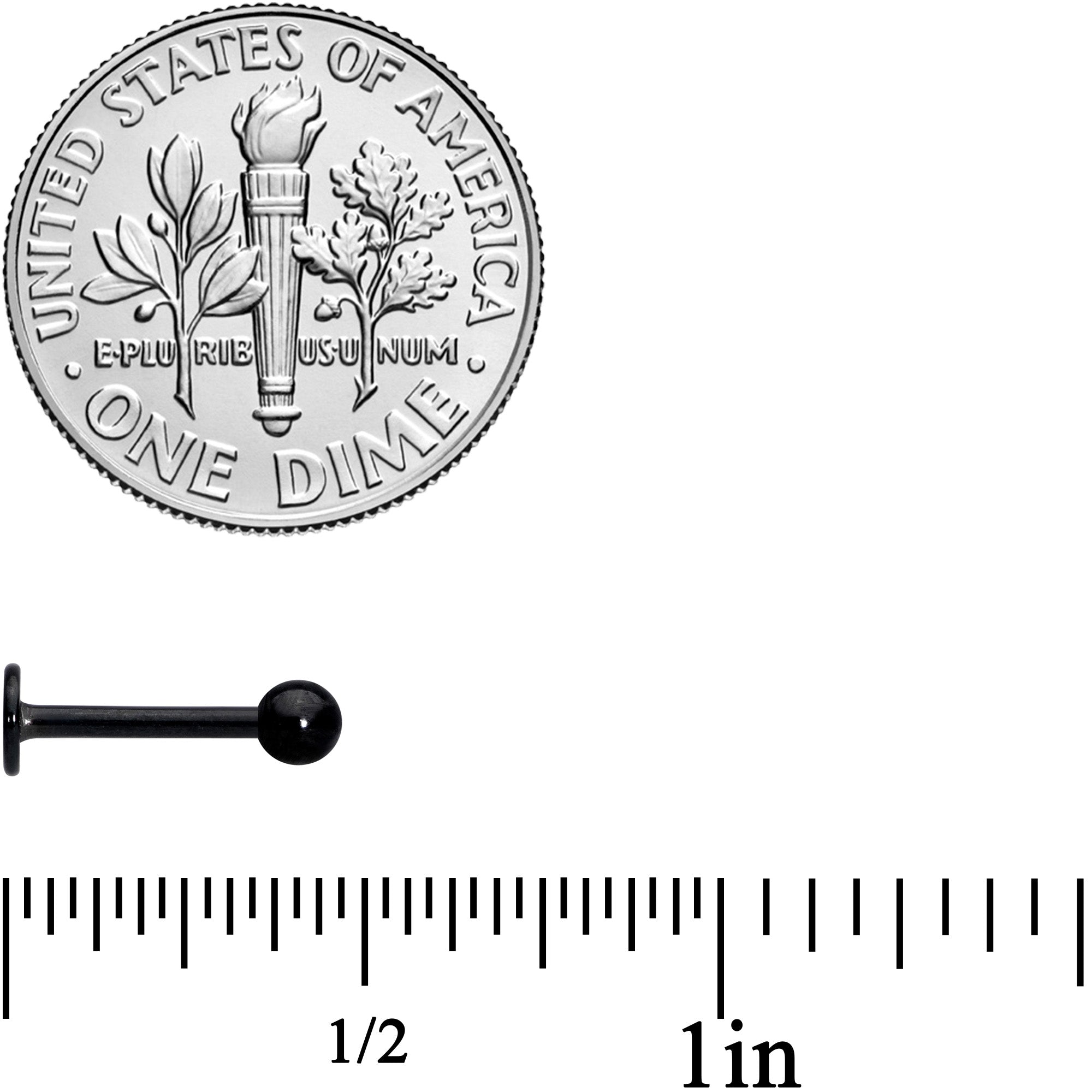 16G 5/16 Faux White Opal Flexible Bioplast Black Labret Set of 3