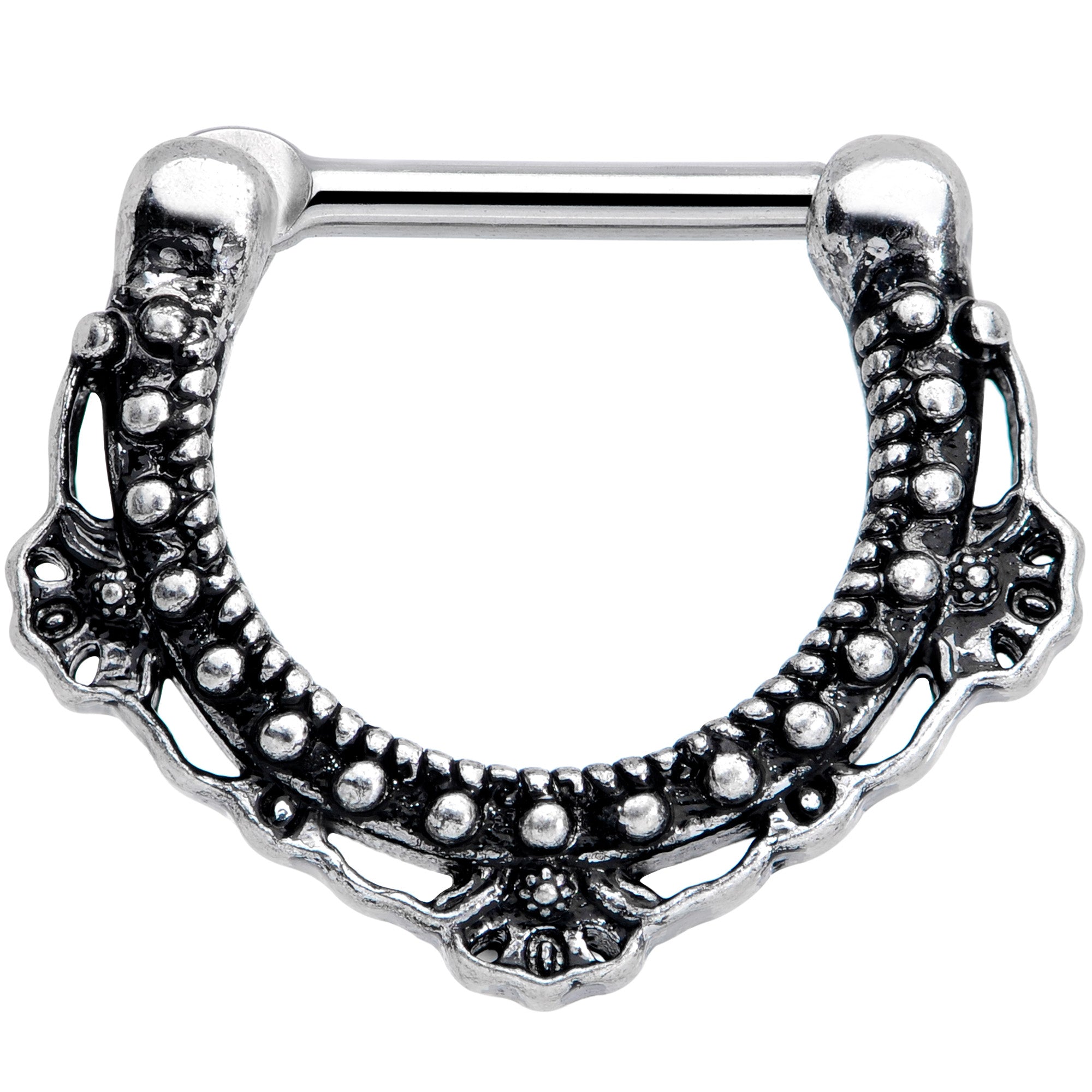 16G 5/16 Textured Arc Septum Clicker
