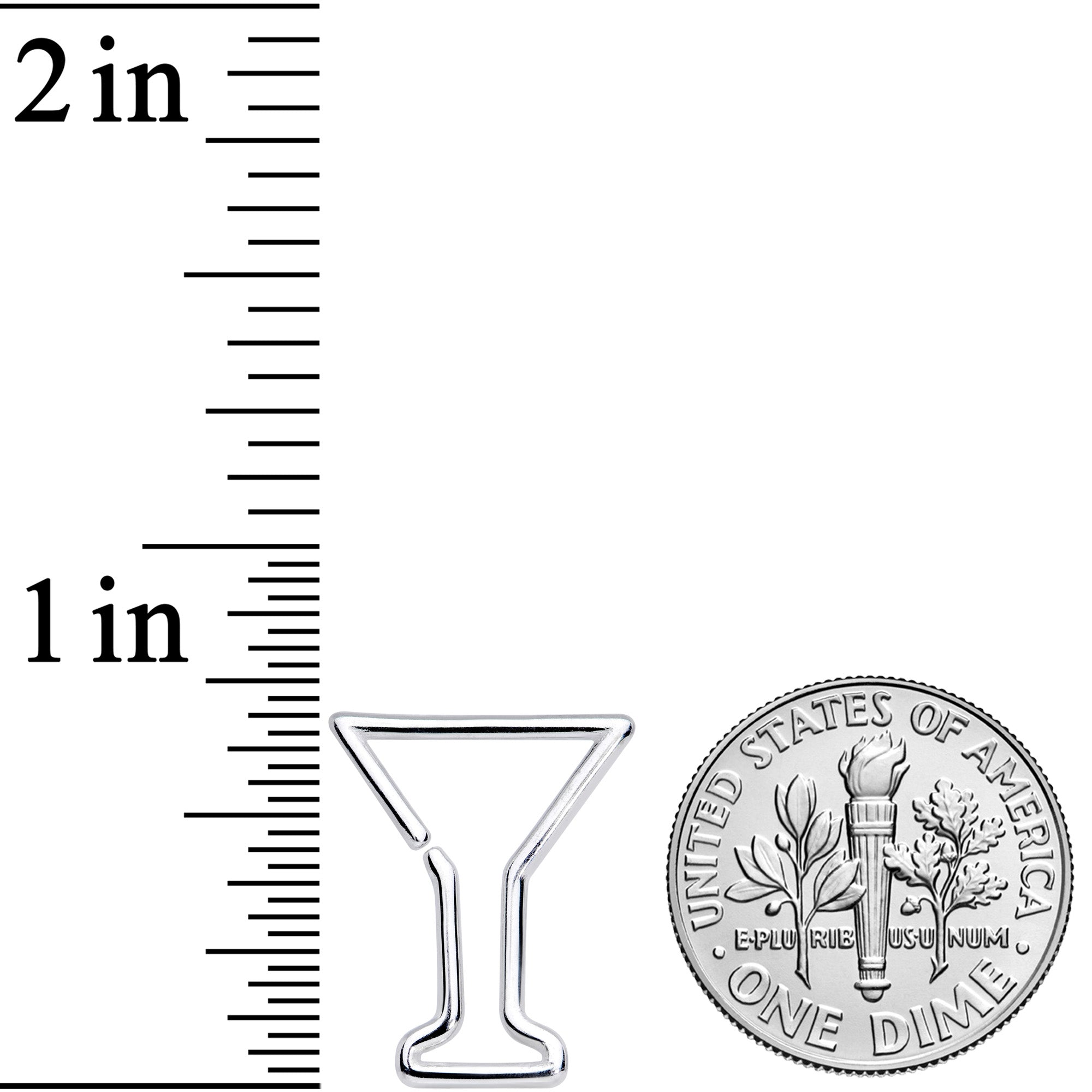 16G 5/16 Bottoms Up Wineglass Erlenmeyer Flask Closure Ring