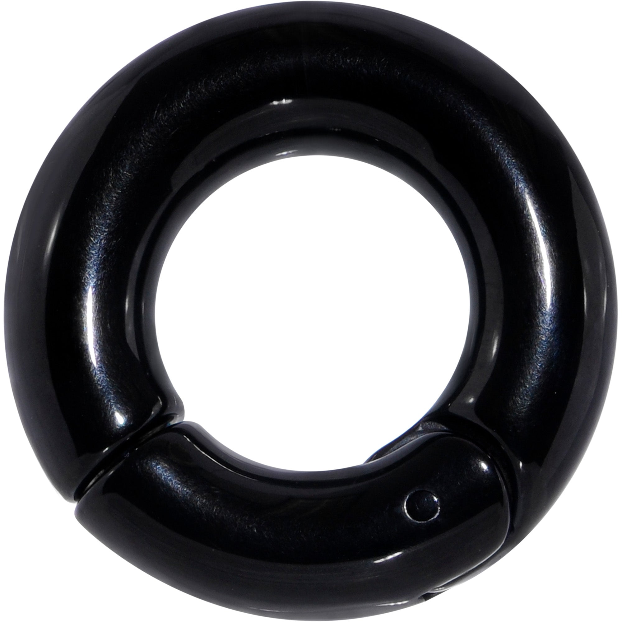 2G 1/2 Black PVD Steel Hinged Segment Ring