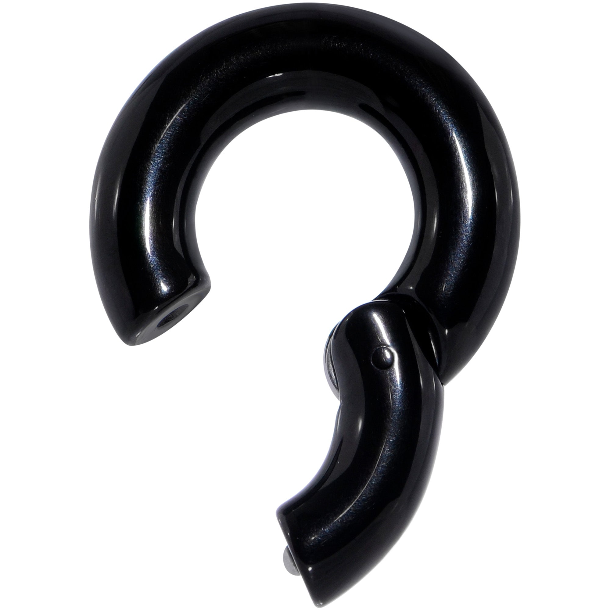 2G 1/2 Black PVD Steel Hinged Segment Ring