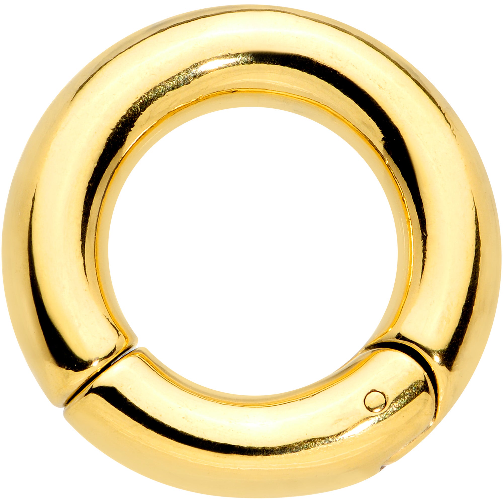 2G 5/8 Gold Tone PVD Steel Hinged Segment Ring