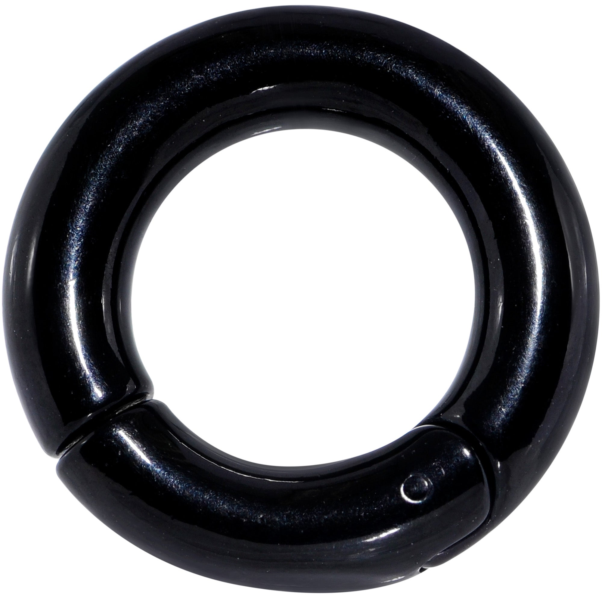 2G 5/8 Black PVD Steel Hinged Segment Ring
