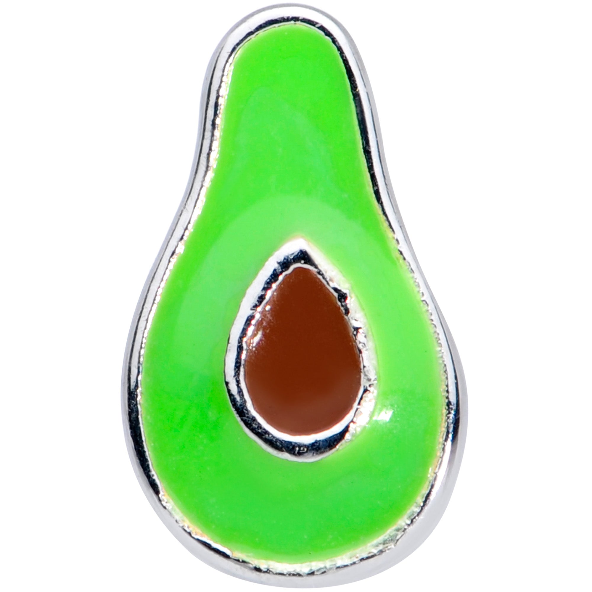 16G 1/4 Groovy Green Avocado Fruit Cartilage Tragus Earring