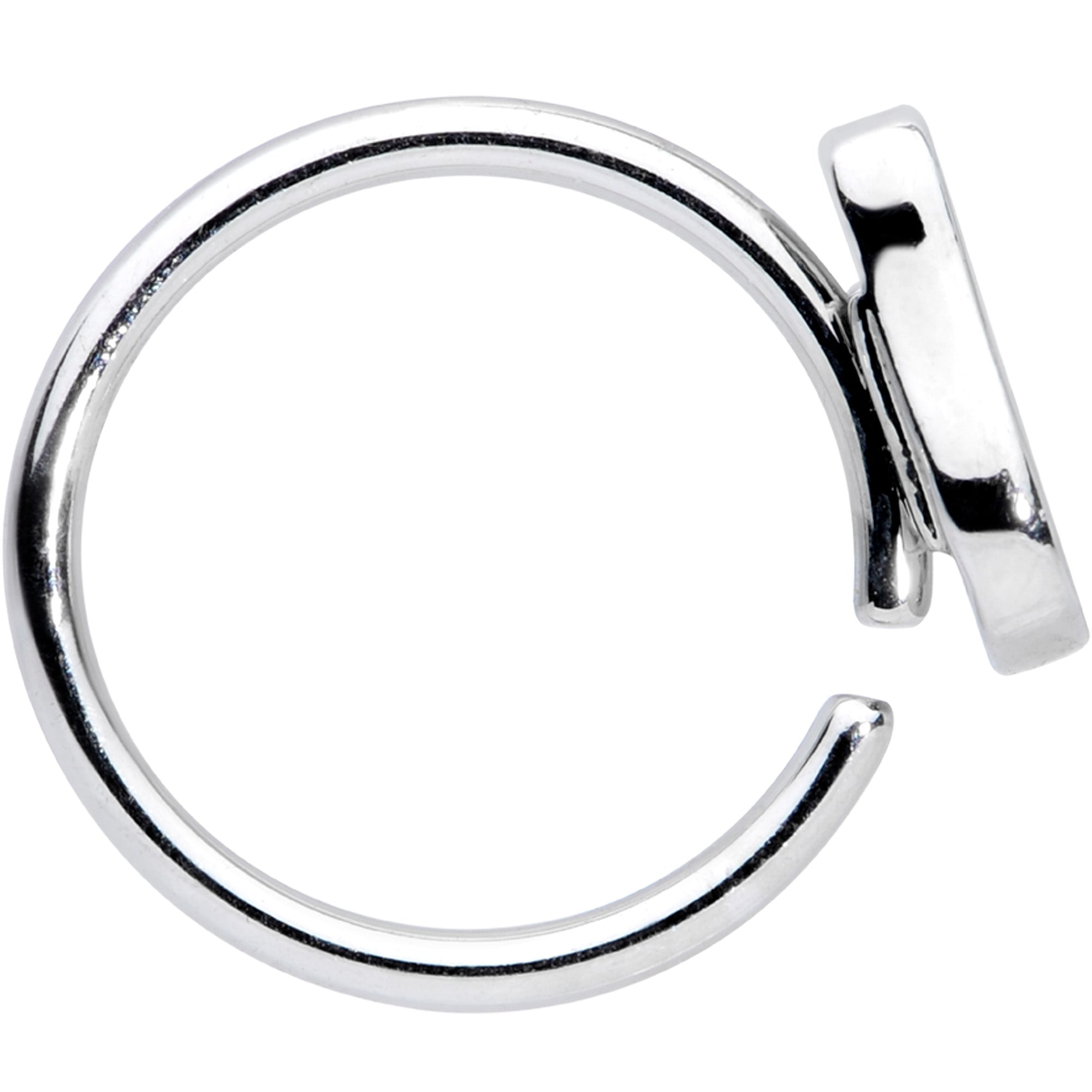 16G 3/8 Green Groovy Avocado Closure Ring