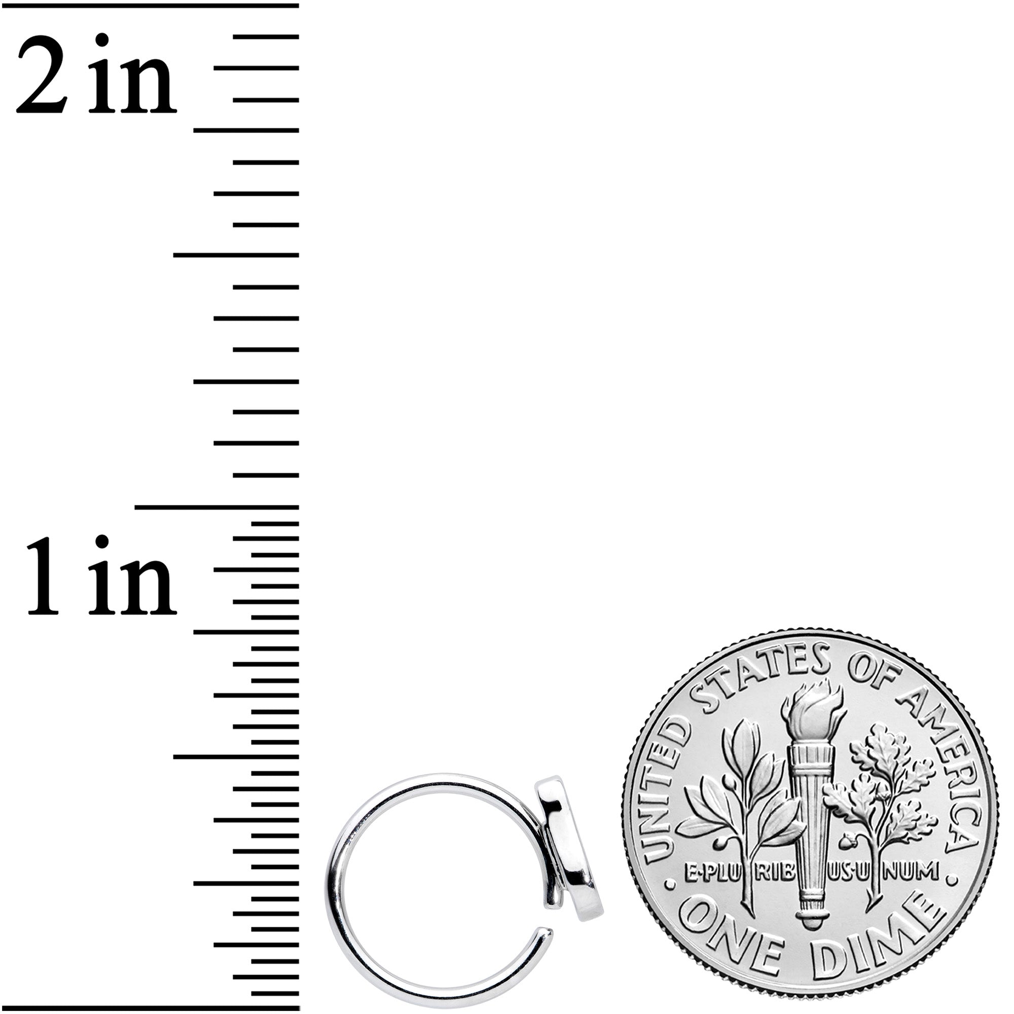 16G 3/8 Green Groovy Avocado Closure Ring