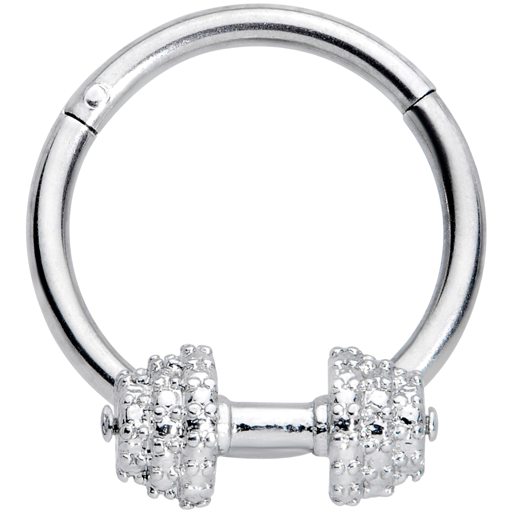 16G 3/8 Weightlifting Barbell Hinged Segment Ring