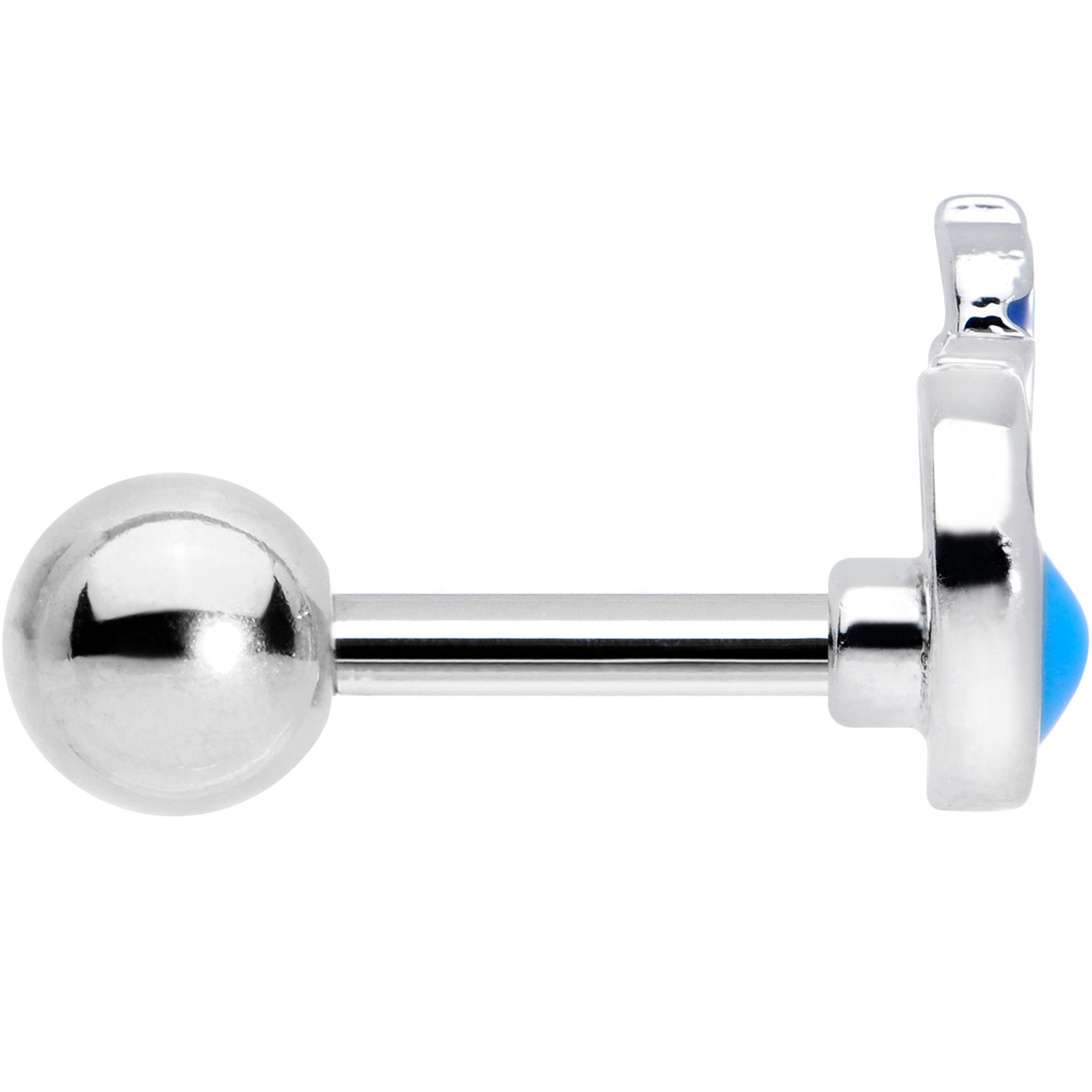 16G 1/4 Whale in the Water Nautical Cartilage Tragus