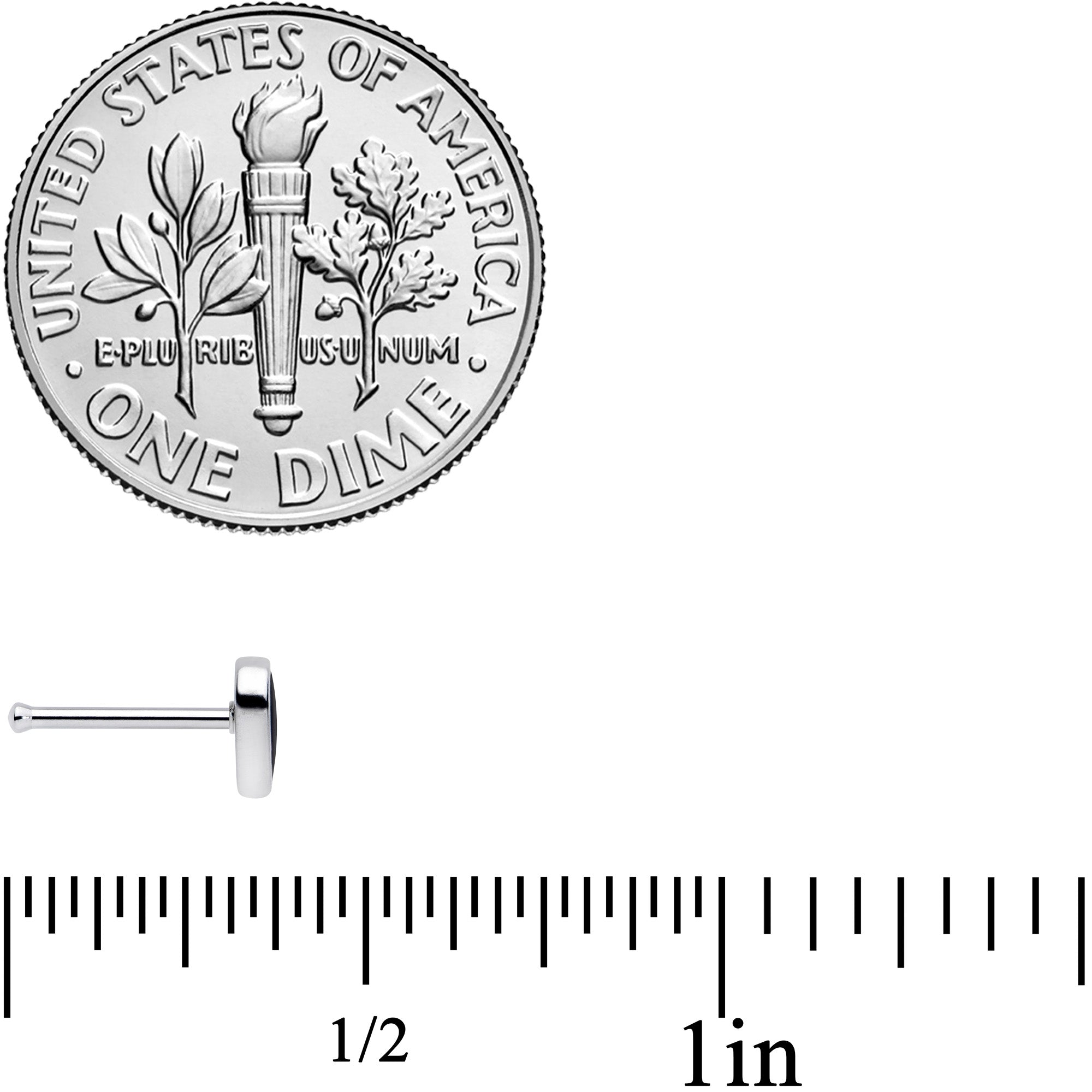 20G 5/16 Lesbian Love Heart Nose Bone