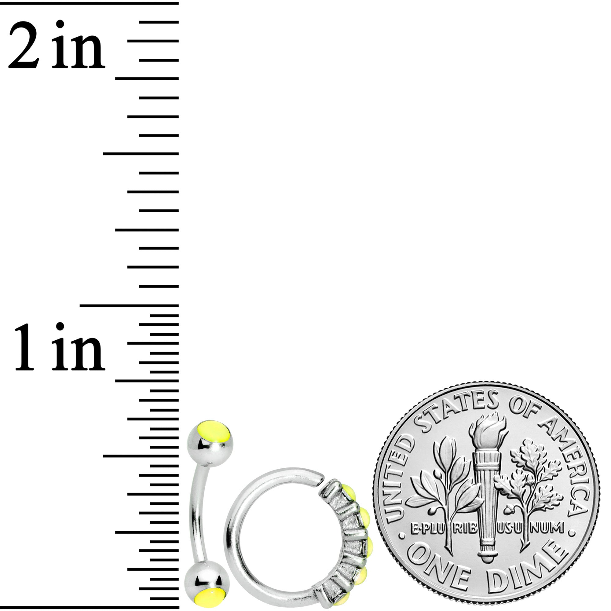 16G Green Orb Septum Labret Cartilage Tragus Set of 4