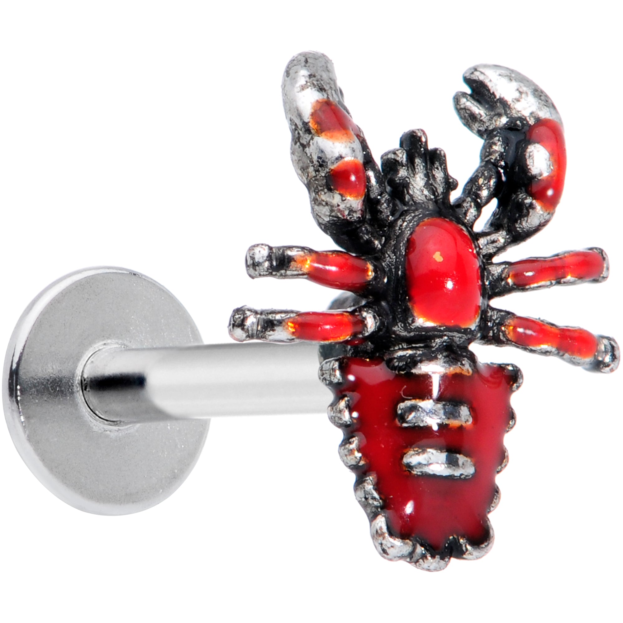 16G 5/16 Atlantic Red Lobster Labret Monroe Tragus